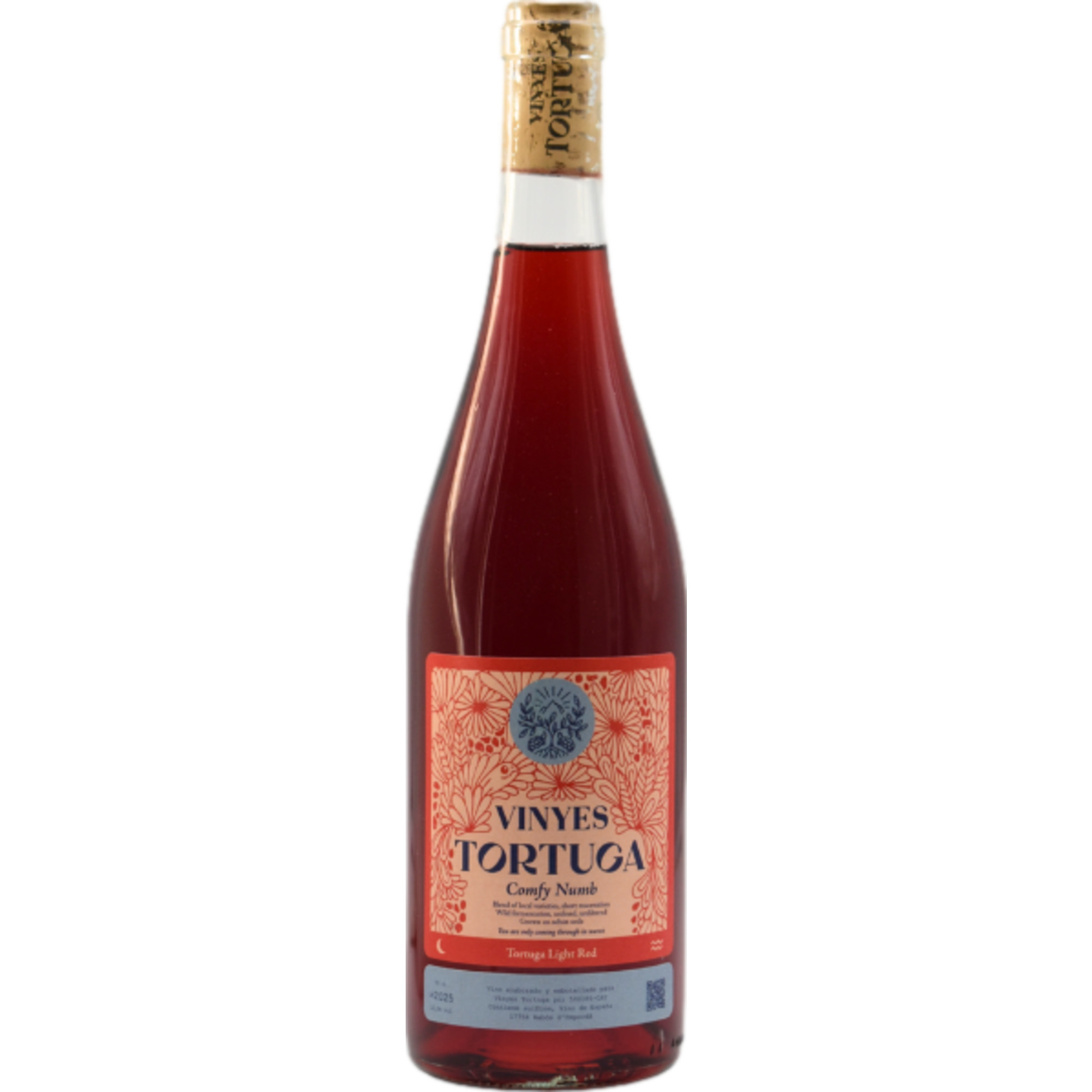 Vinyes Tortuga Comfy Numb, Vino de España, Katalonien, 2025, Rotwein