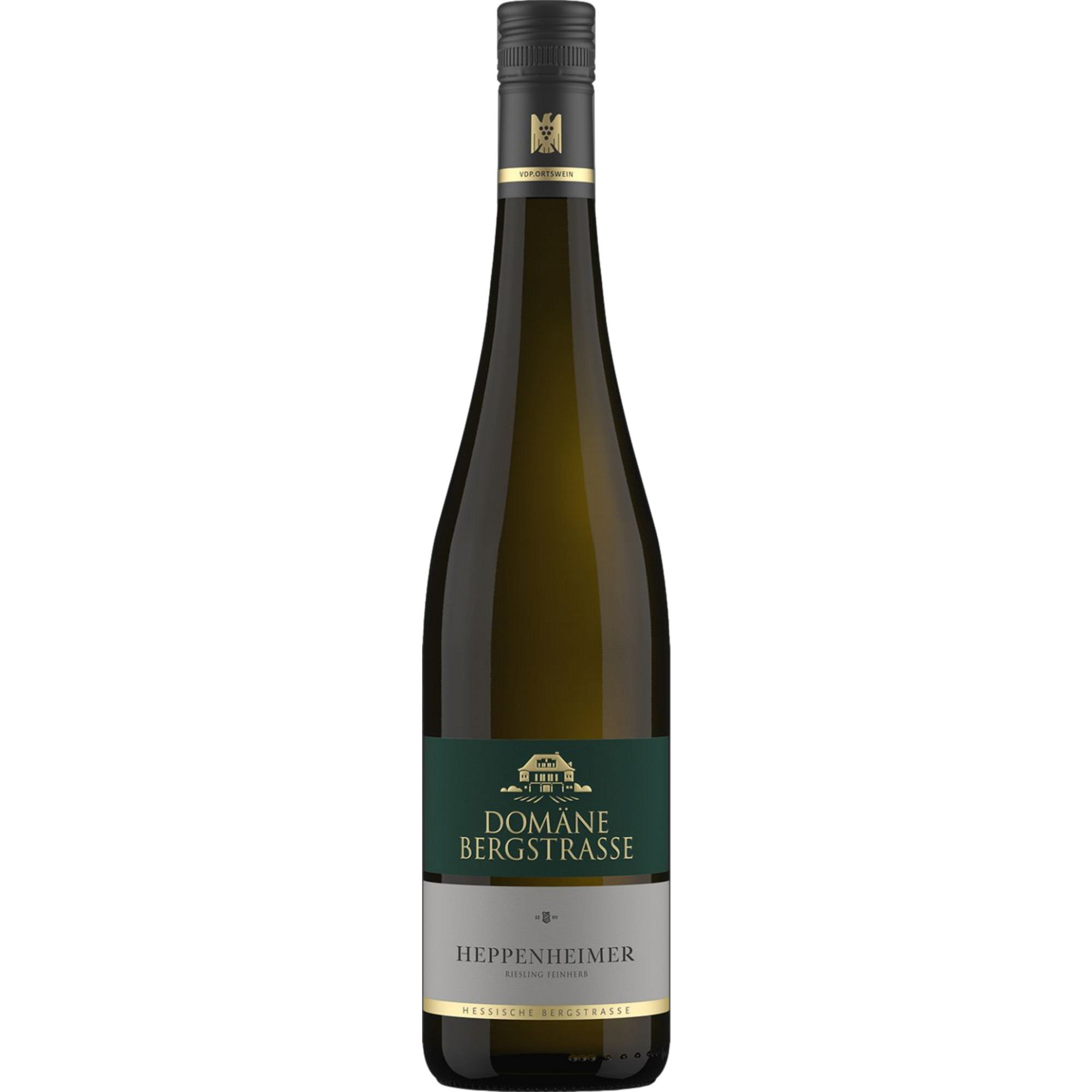 Domäne Bergstrasse Heppenheimer Riesling, Feinherb, Hessische Bergstraße, Hessische Bergstraße, 2023, Weißwein