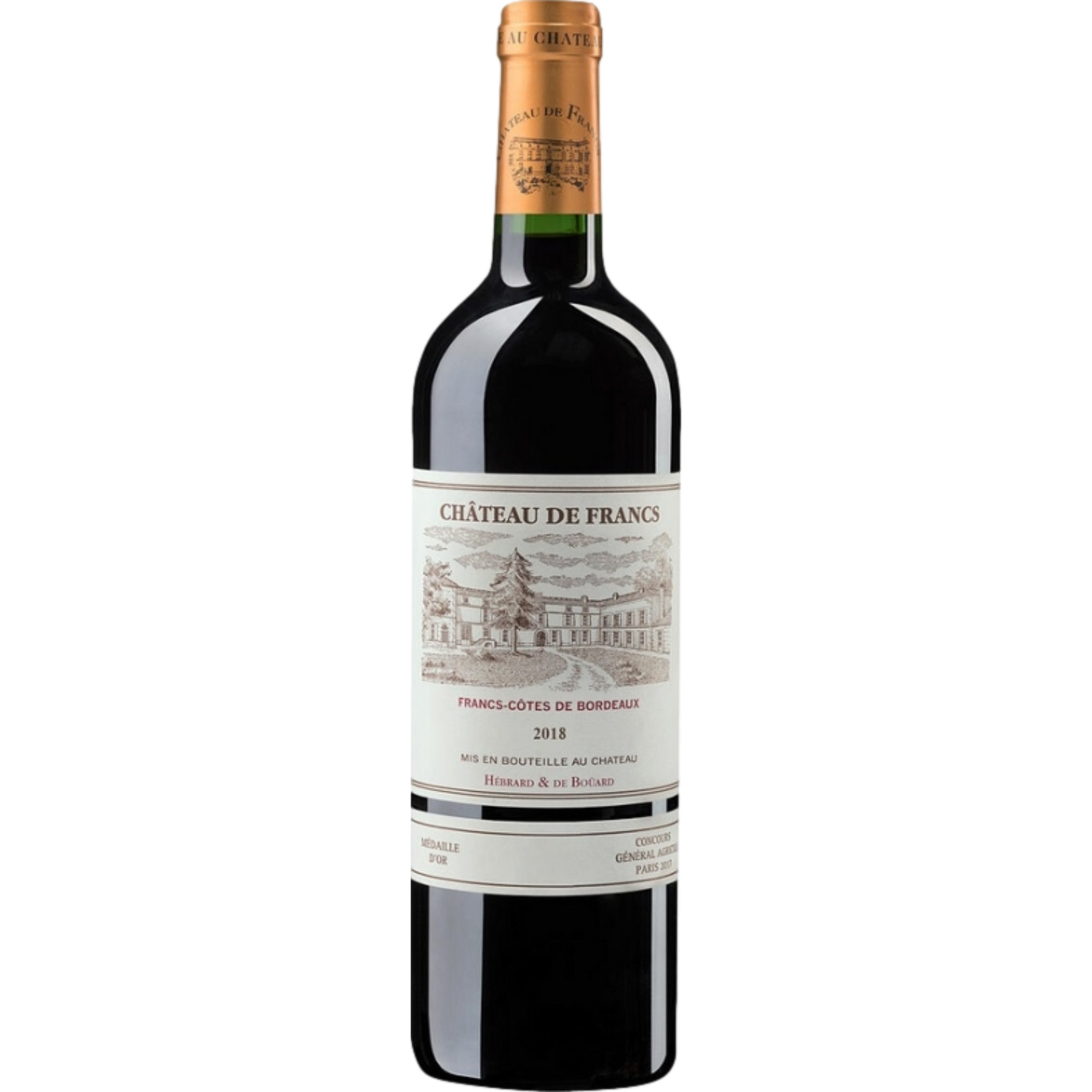 Château de Francs, Côtes de Bordeaux AOP, Bordeaux, 2018, Rotwein