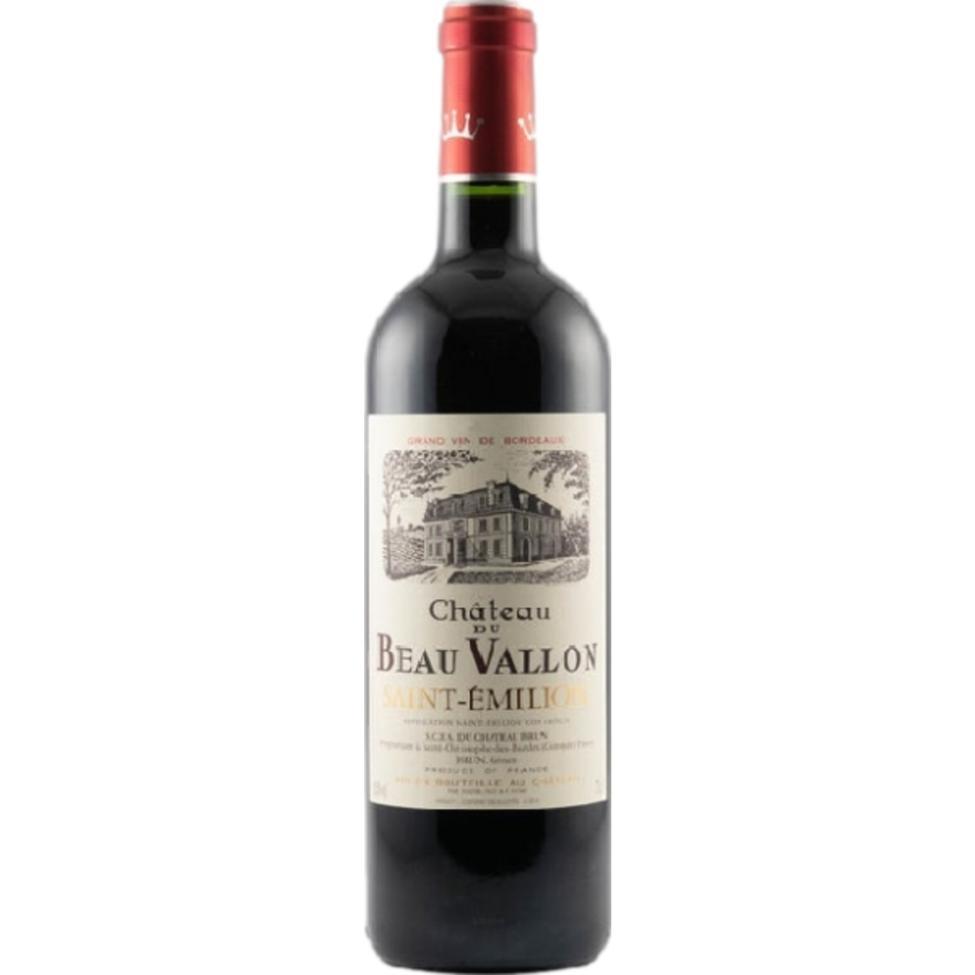 Château du Beau Vallon, Saint-Émilion AOP, Bordeaux, 2020, Rotwein