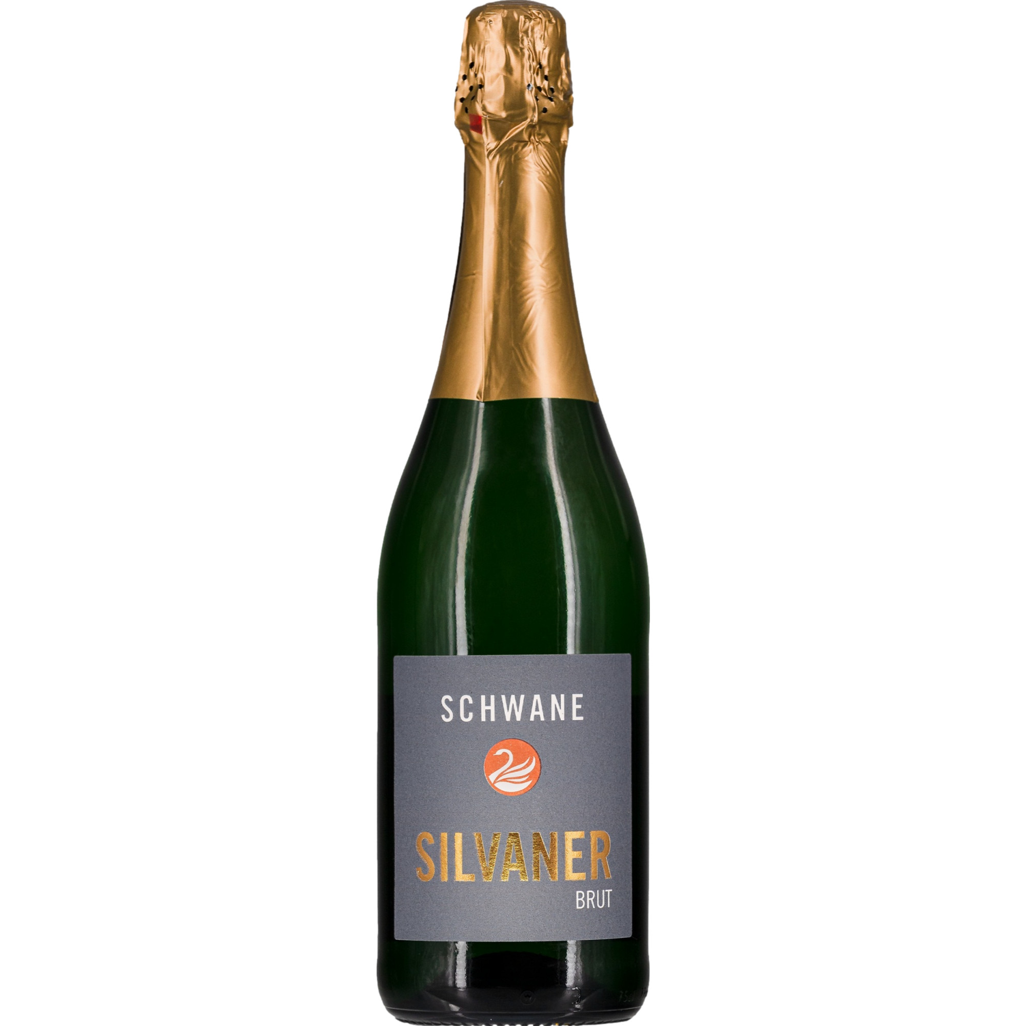 Schwane Silvaner Sekt, Brut, Franken, Franken, 2023, Schaumwein