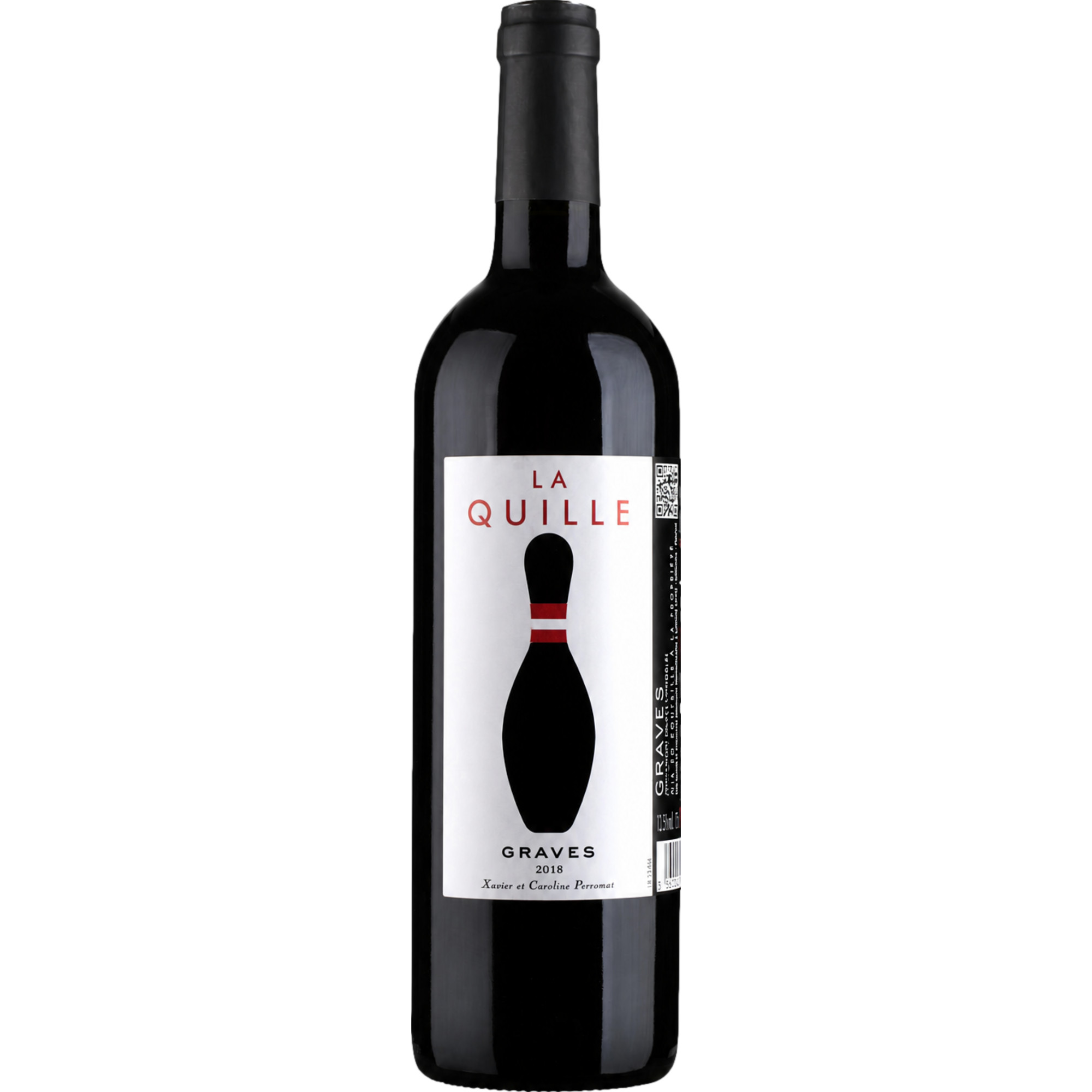 La Quille Rouge, Graves AOP, Bordeaux, 2018, Rotwein