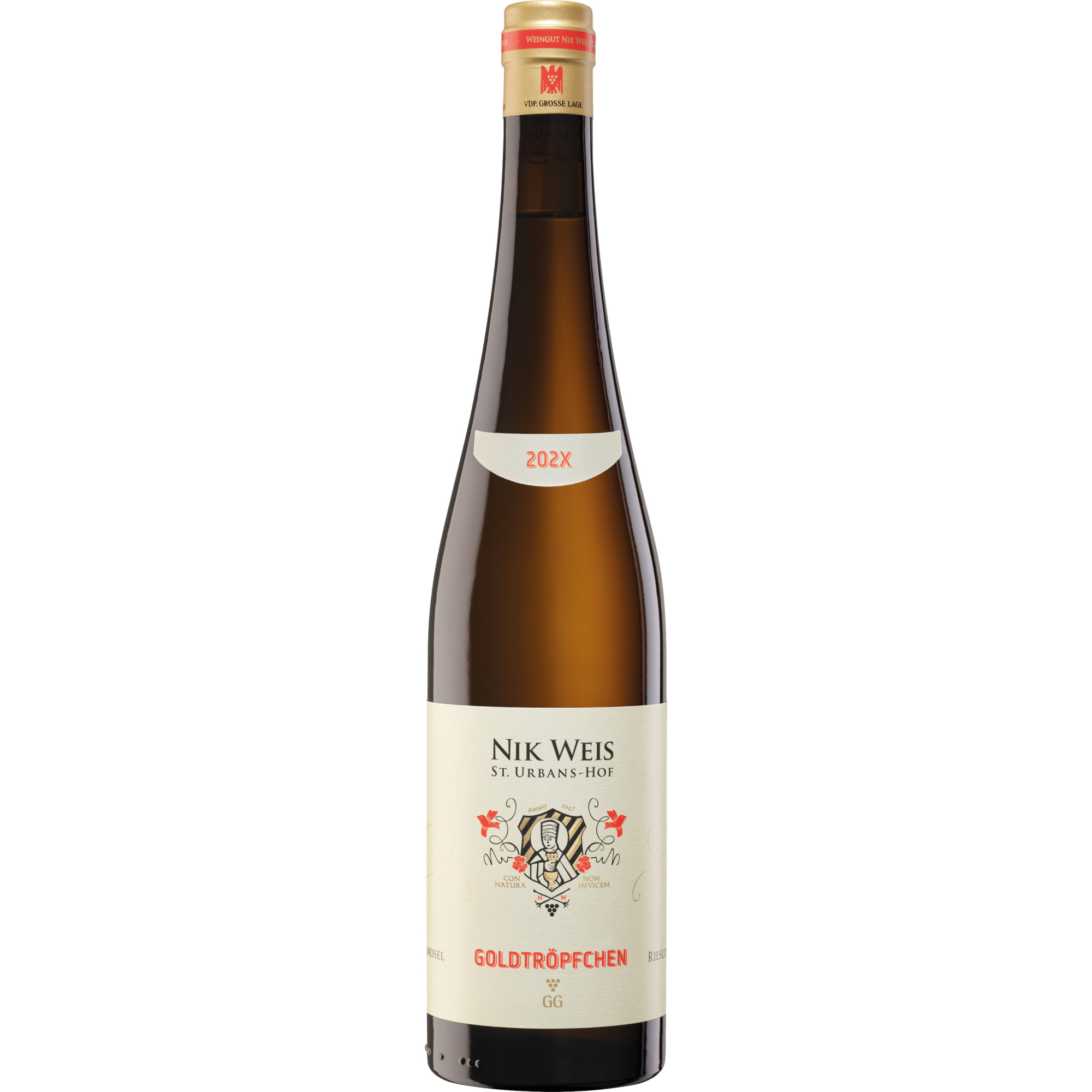 Nik Weis Goldtröpfchen Riesling GG, Trocken, Mosel, Mosel, 2023, Weißwein
