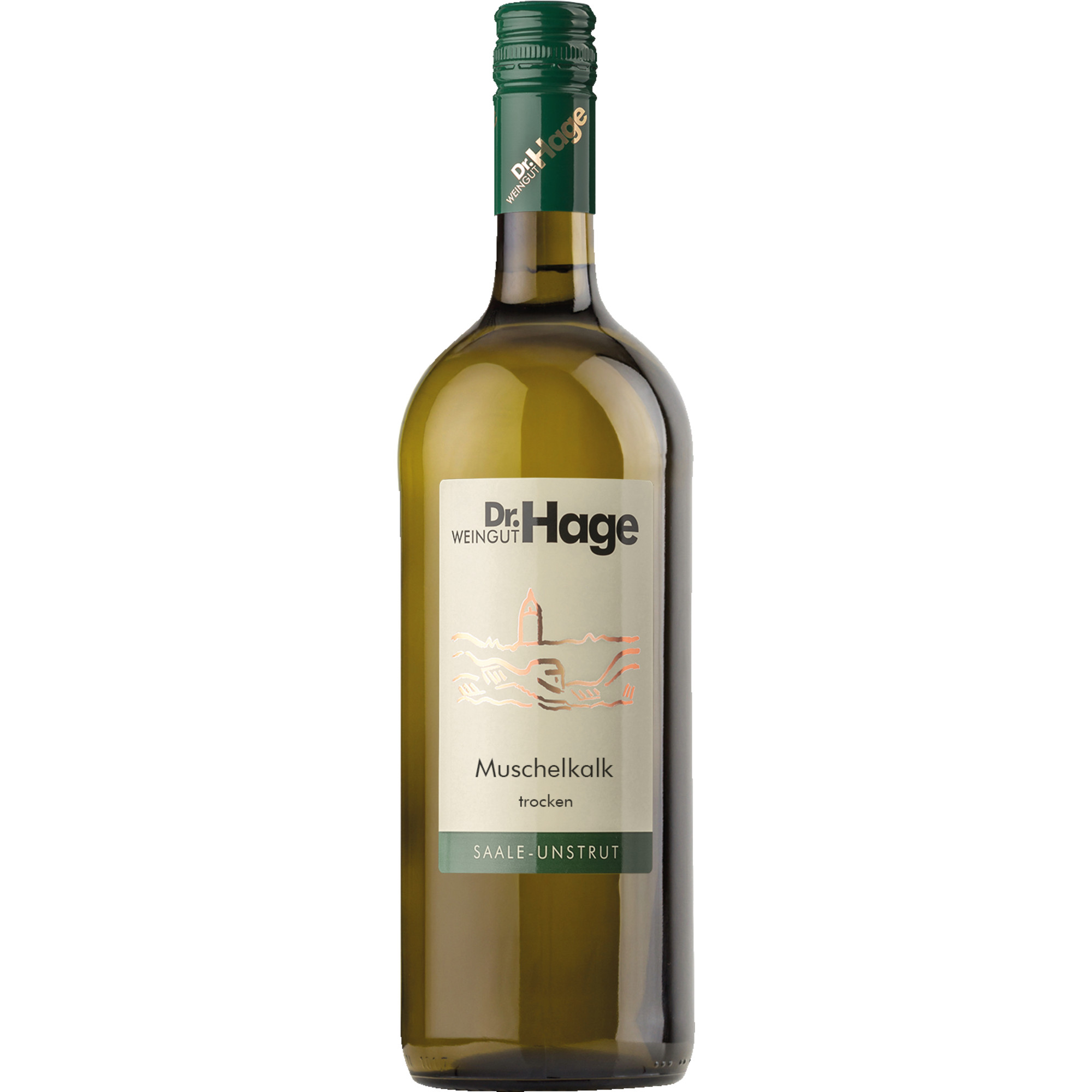 Dr Hage Cuvee Muschelkalk, Trocken, Saale-Unstrut, 1 Liter, Saale-Unstrut, 2024, Weißwein