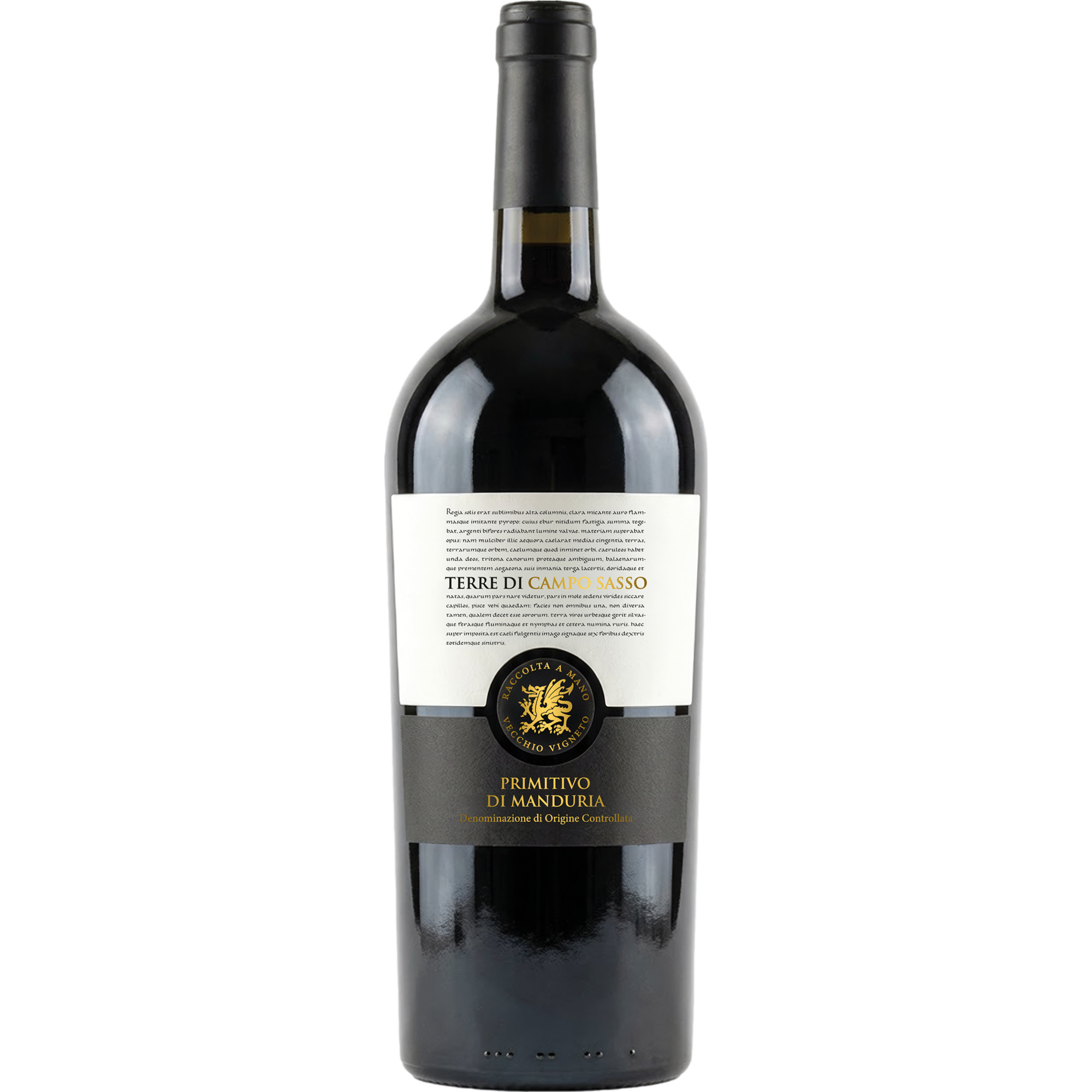 Terre di Campo Sasso Primitivo di Manduria, Primitivo di Manduria DOC, Magnum, Apulien, 2023, Rotwein