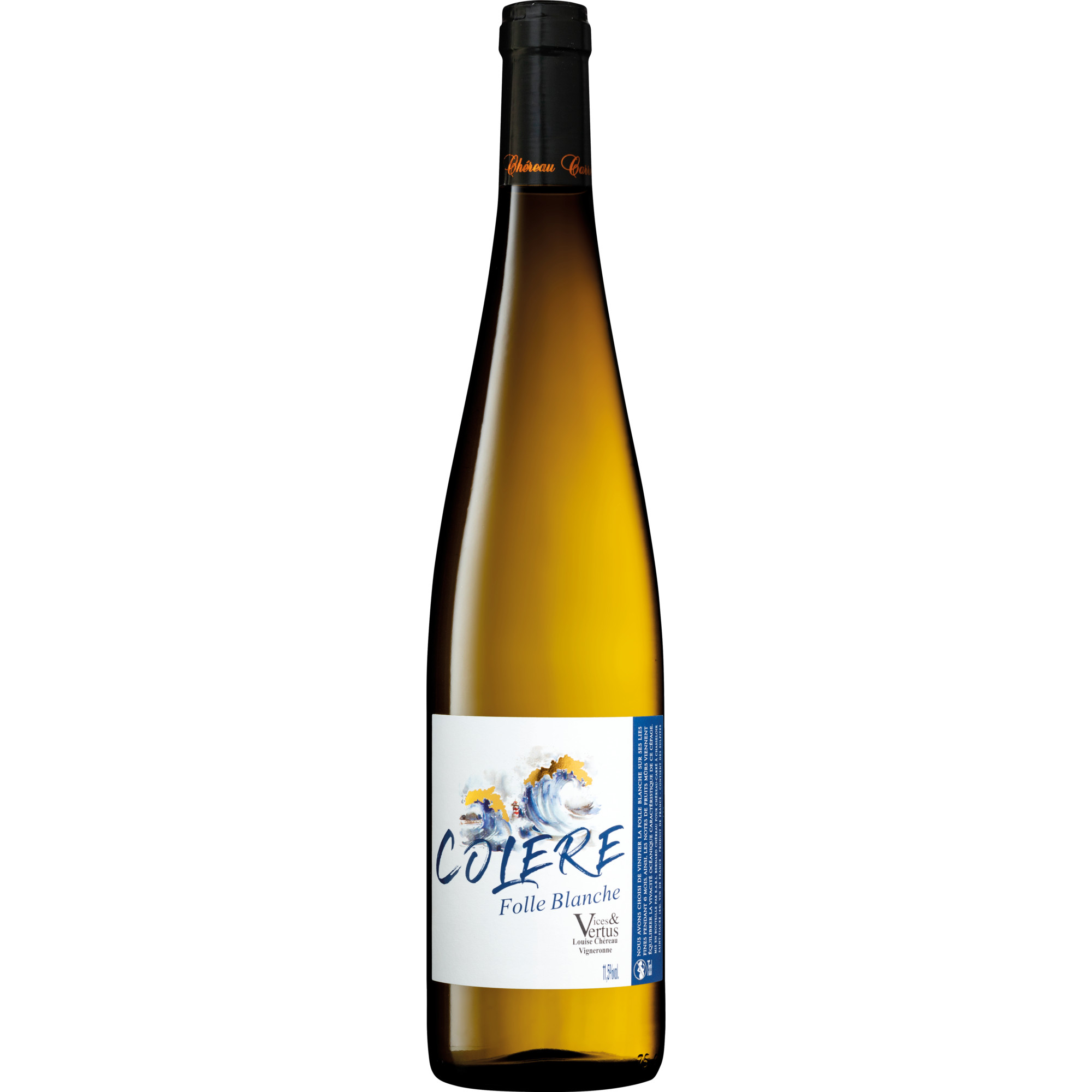 Chéreau Carre Colere Folle Blanche, Vin de Francé, Loire, 2023, Weißwein
