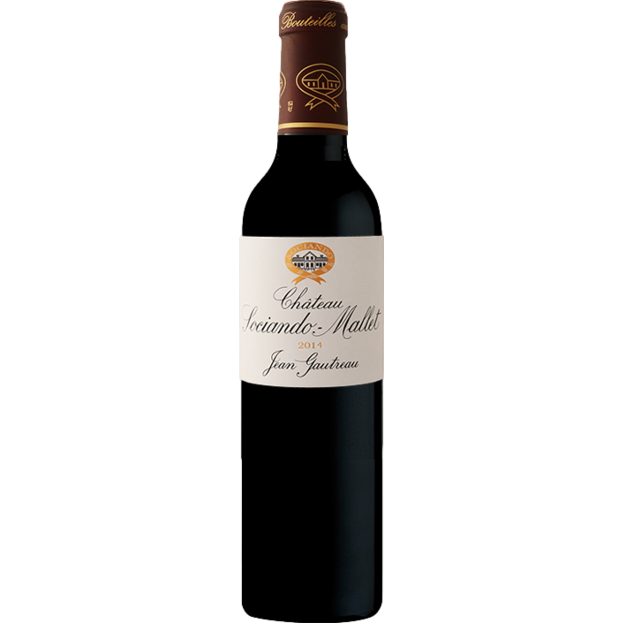 Château Sociando Mallet, Haut-Médoc AOP, Cru Bourgeois, 0,375 L, Bordeaux, 2014, Rotwein