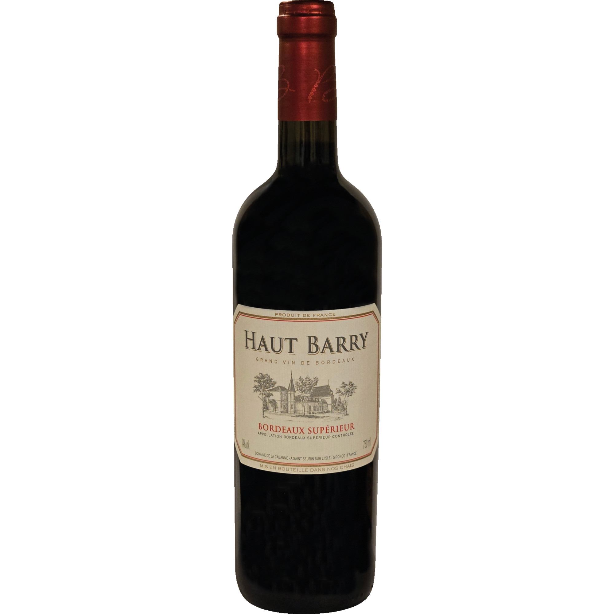 Haut Barry Bordeaux Supérieur, Bordeaux Supérieur AOP, Bordeaux, 2024, Rotwein