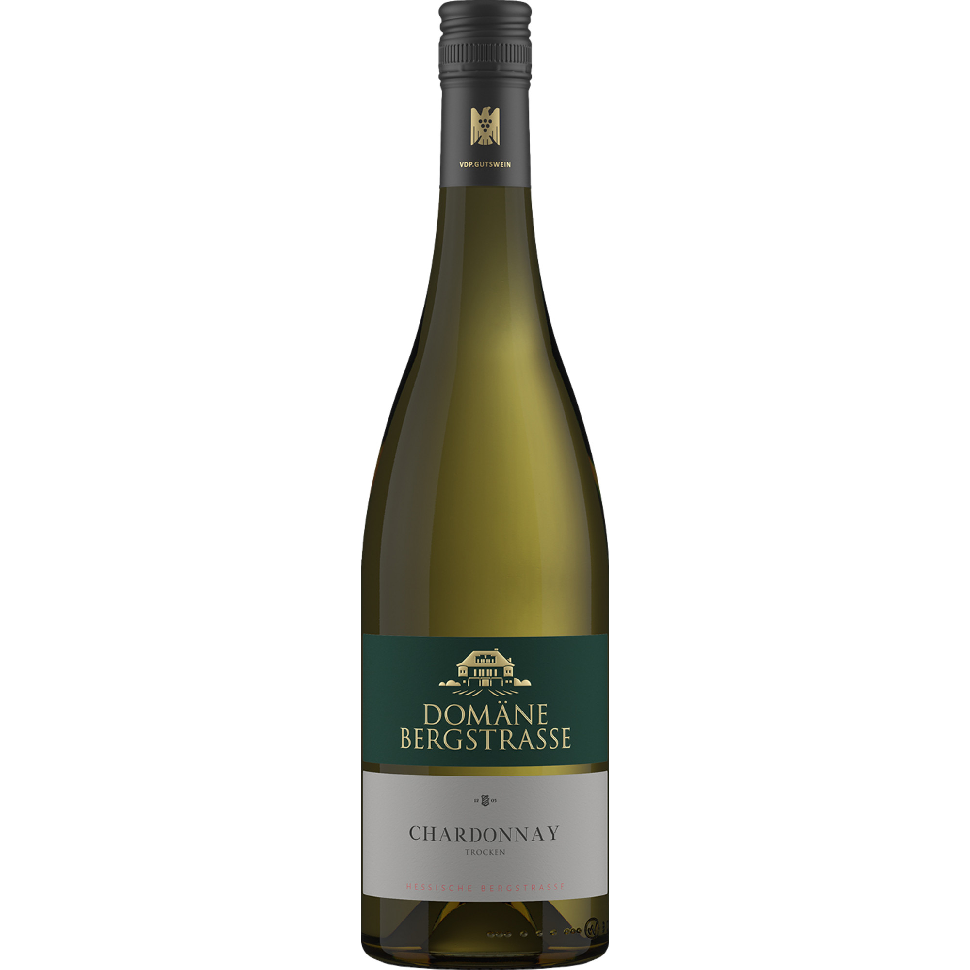 Domäne Bergstraße Chardonnay, Trocken, Hessische Bergstraße, Hessische Bergstraße, 2025, Weißwein