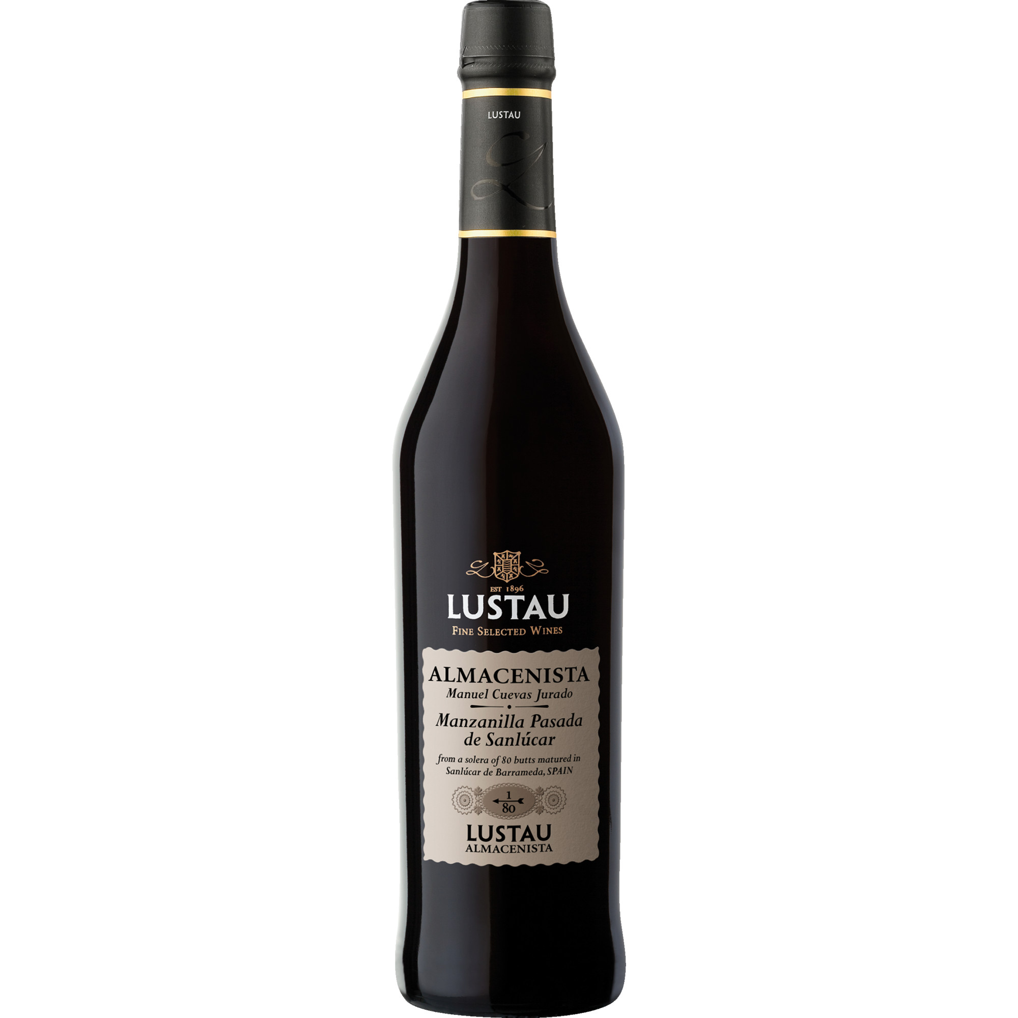 Lustau Almacenista Manzanilla del Puerto Sherry, Jerez-Xérès-Sherry DO, 0,5 L, 17 Vol. %, Andalusien, Spirituosen