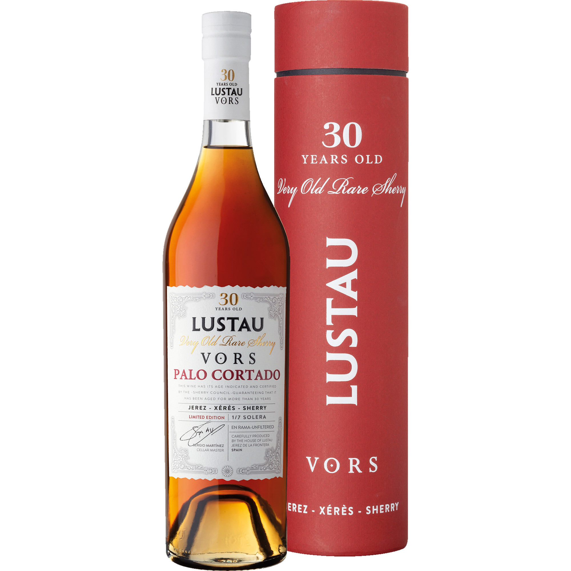 Lustau VORS Palo Cortado 30 Years Old Sherry, Jerez-Xérès-Sherry DO, 0,5 L, 21 Vol. %, Andalusien, Spirituosen