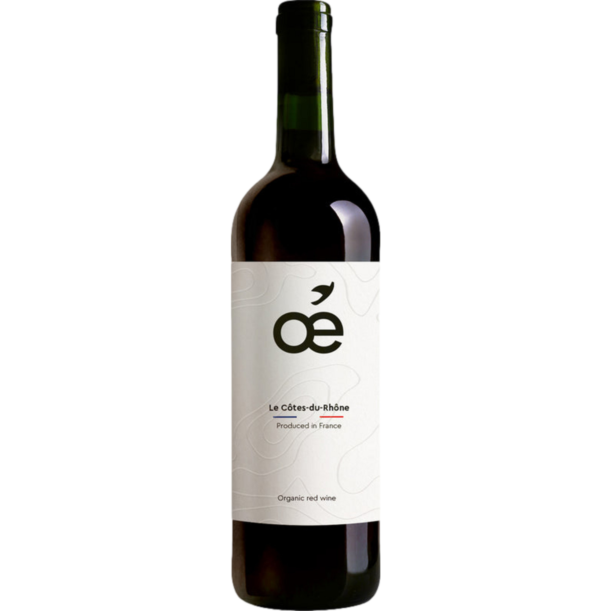 Oé Le Côtes-du-Rhône Red Bio, Côtes du Rhône AOP, Rhône, Rotwein