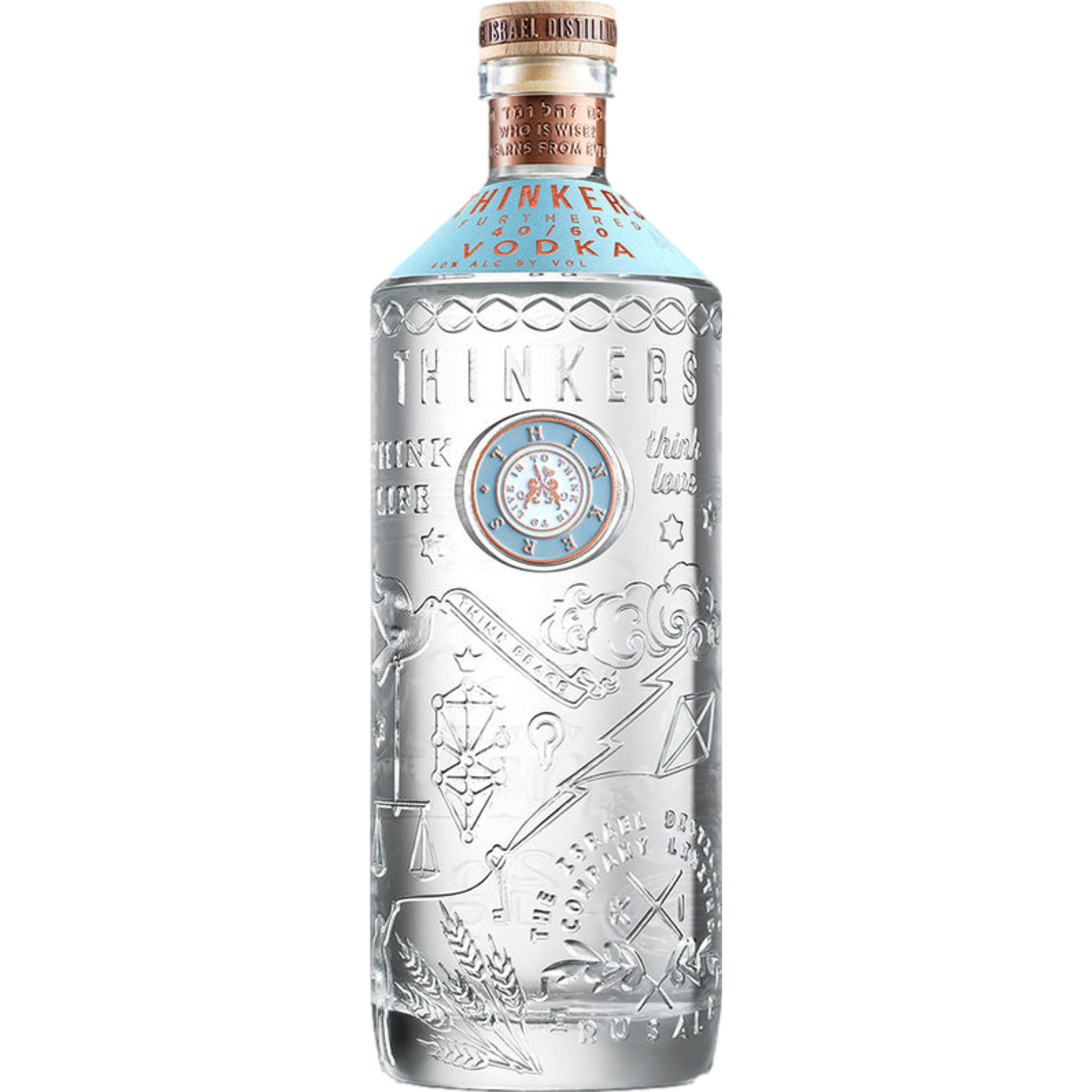 Thinkers Vodka, 1,0 L, 40 % Vol., Spirituosen