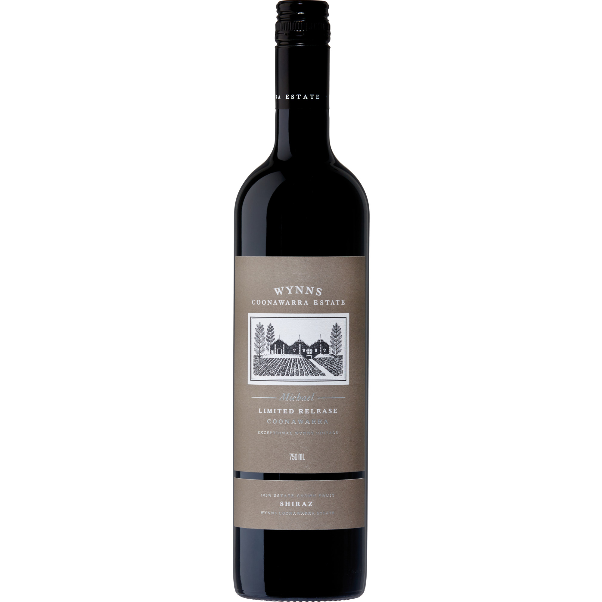 Wynns Michael Shiraz, Coonawarra, South Australia, Holzkiste, South Australia, 2018, Rotwein