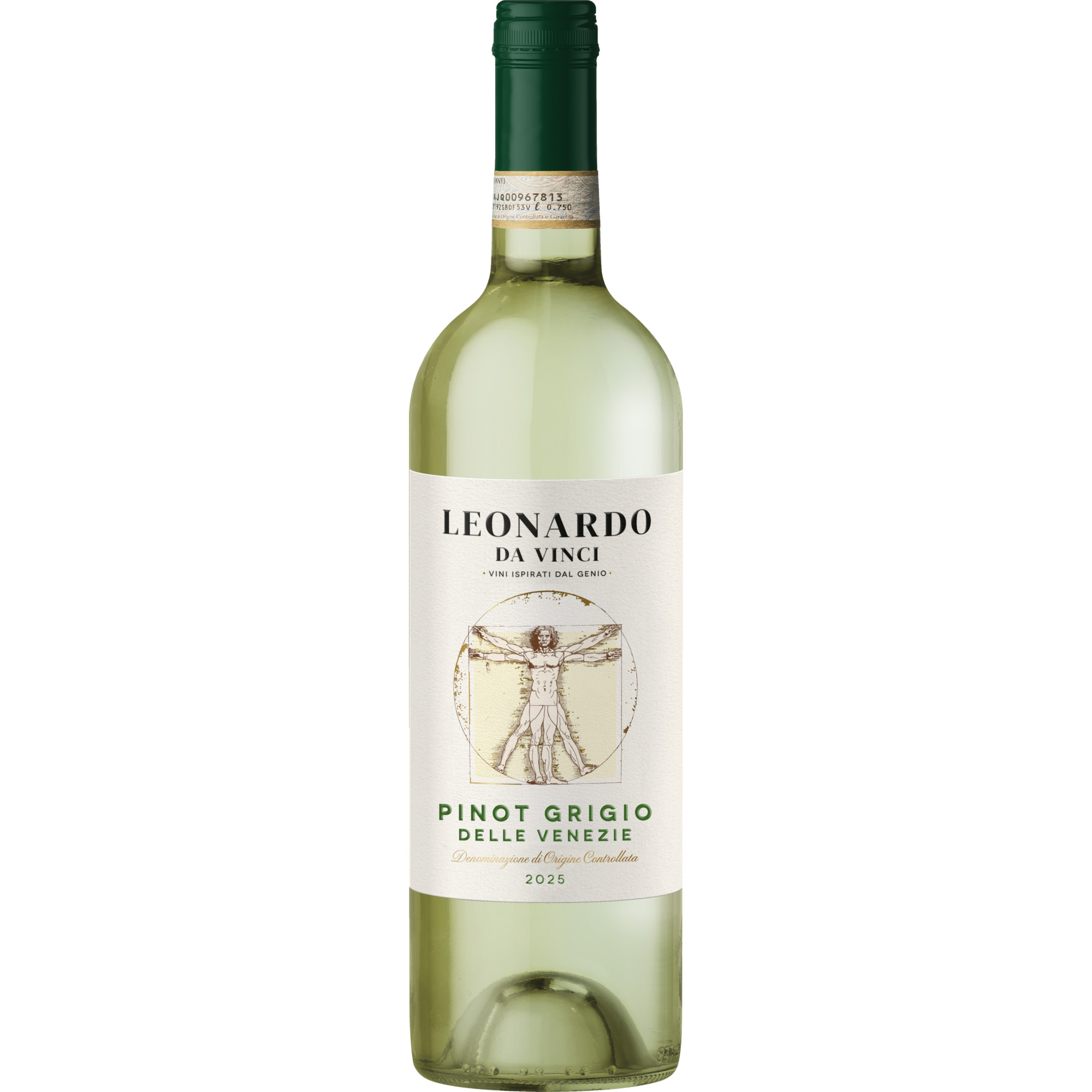 Leonardo da Vinci Pinot Grigio, Delle Venezie DOC, Venetien, 2025, Weißwein