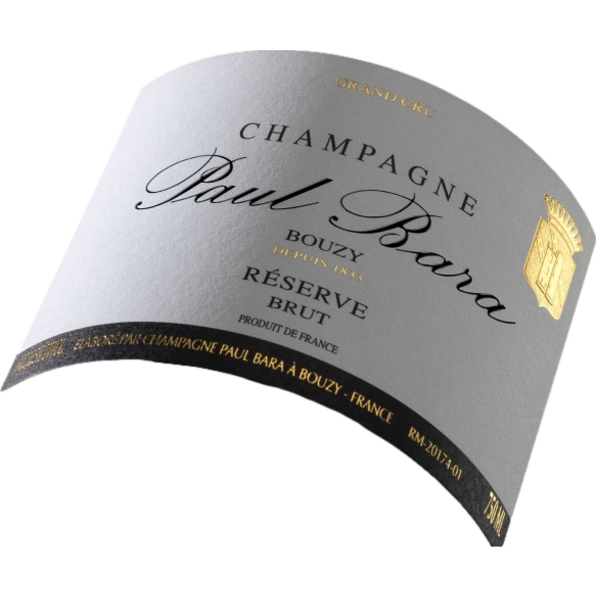 Champagne Paul Bara Reserve Grand Cru, Brut, Champagne Grand Cru AC, 0,375 L, Champagne, Schaumwein