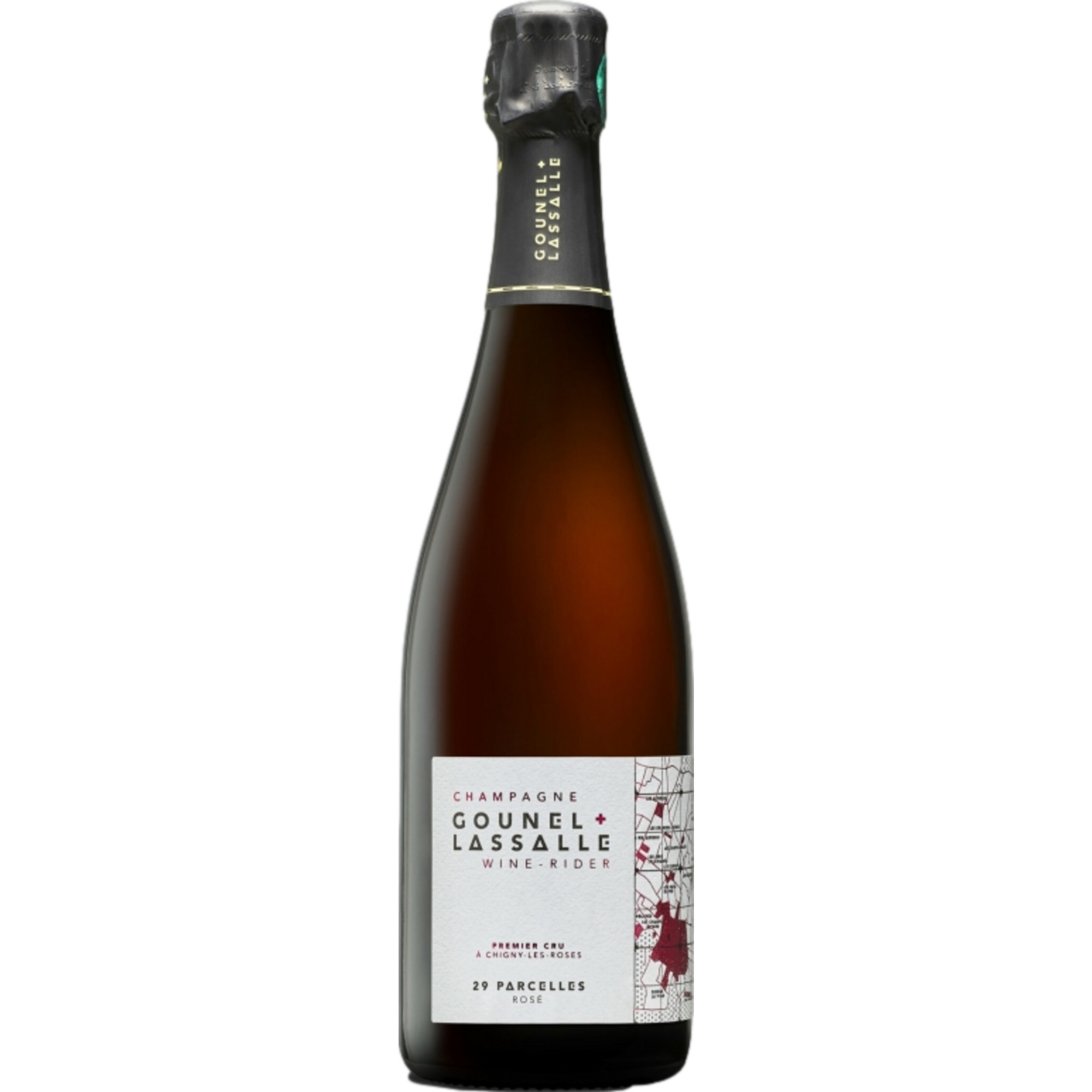 Champagne Gounel + Lassalle Rosé 29 Parcelles Brut Nature