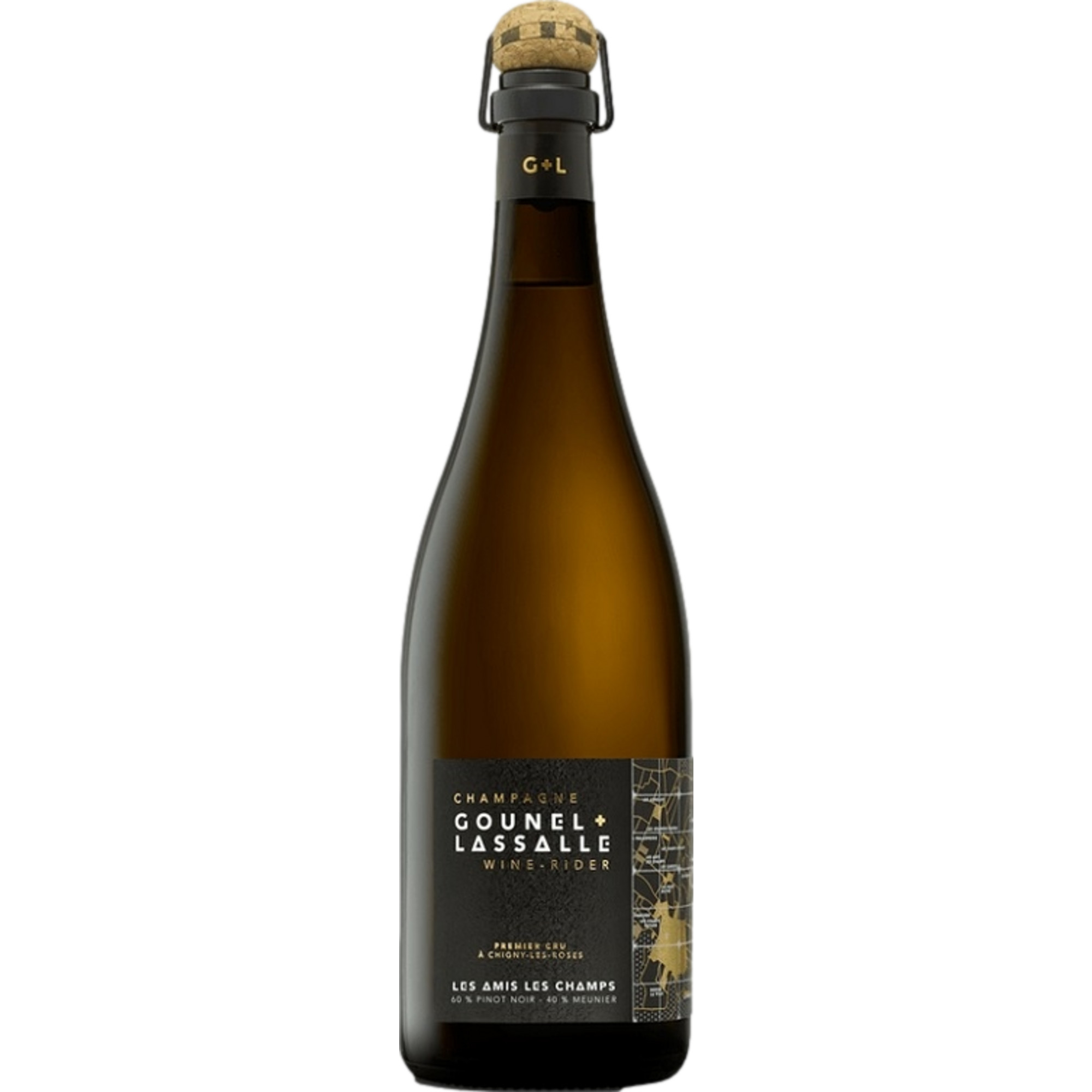 Champagne Gounel + Lassalle Les Amis Les Champs, Brut Nature, Champagne 1er Cru AC, Champagne, Schaumwein