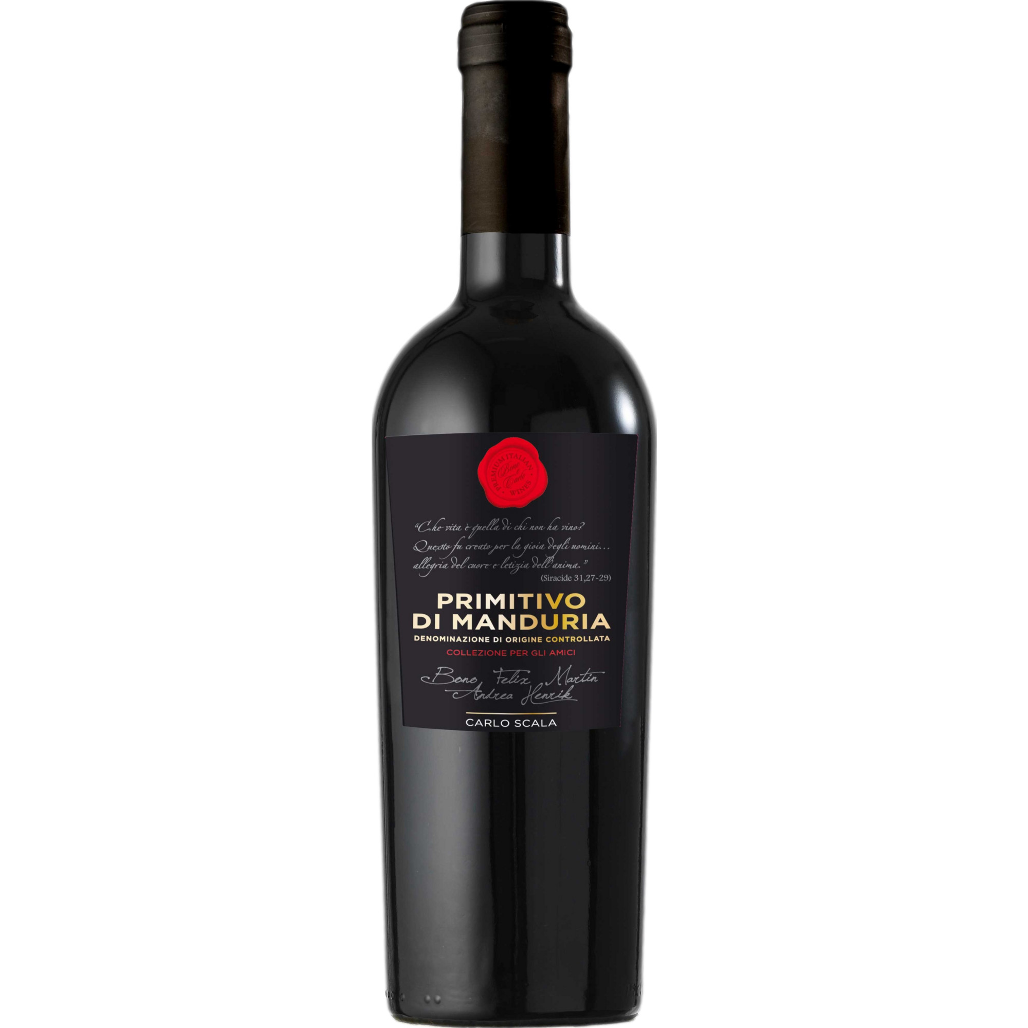 Carlo Scala Primitivo di Manduria, Primitivo di Manduria DOC, Apulien, 2023, Rotwein