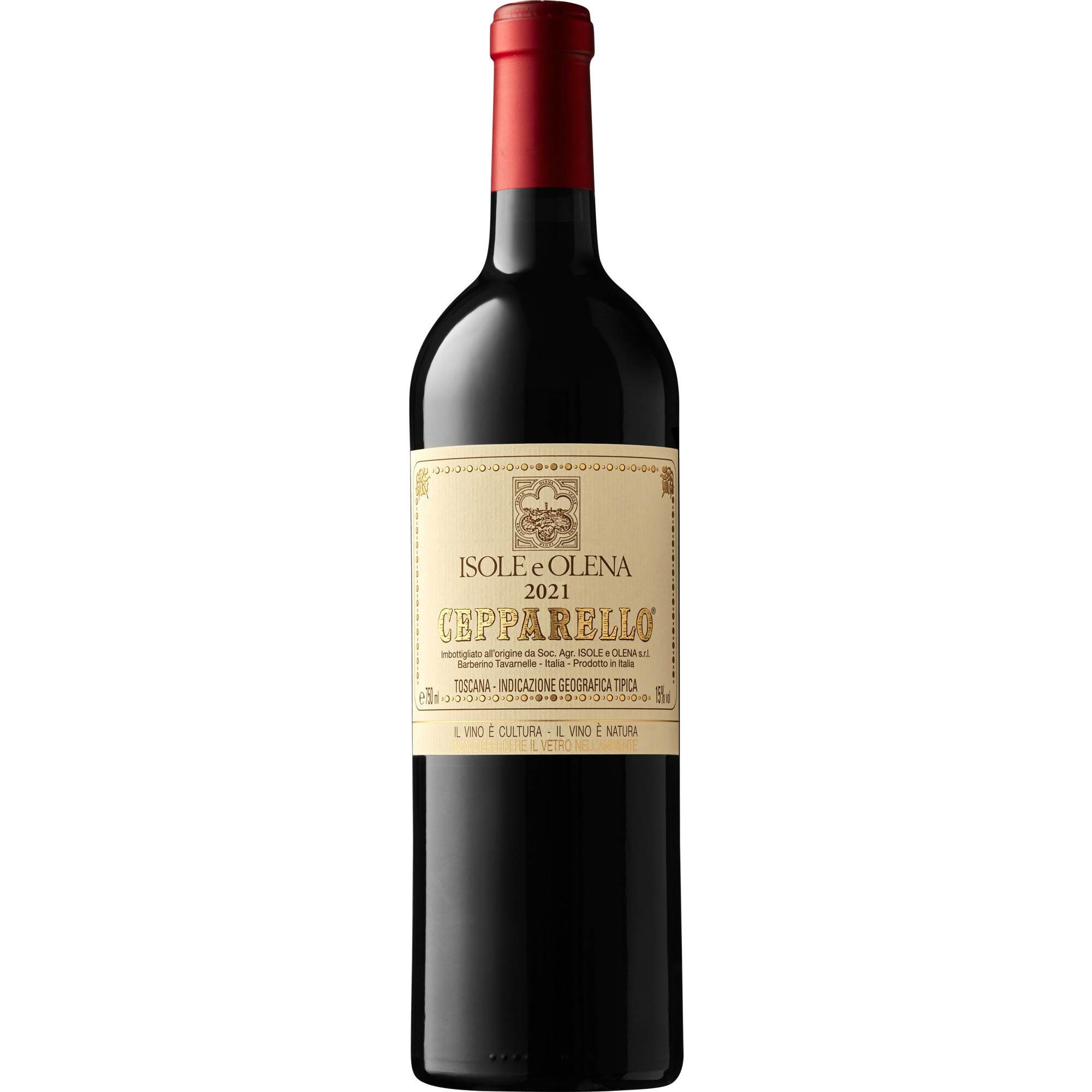 Isole e Olena Cepparello Sangiovese, Toscana IGP, Toskana, 2021, Rotwein