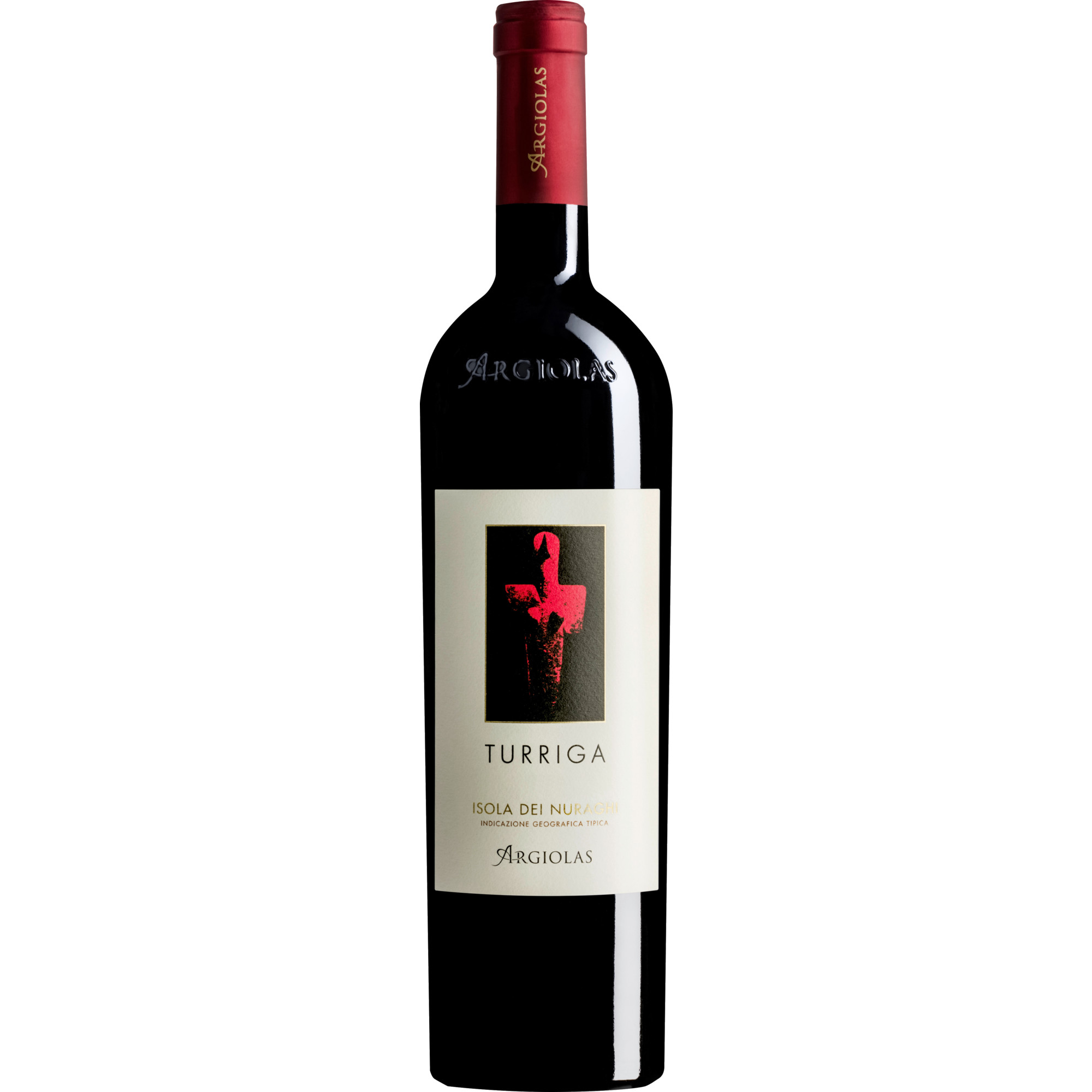 Argiolas Turriga Isola dei Nuraghi Rosso, Isola dei Nuraghi IGP, Sardinien, 2022, Rotwein