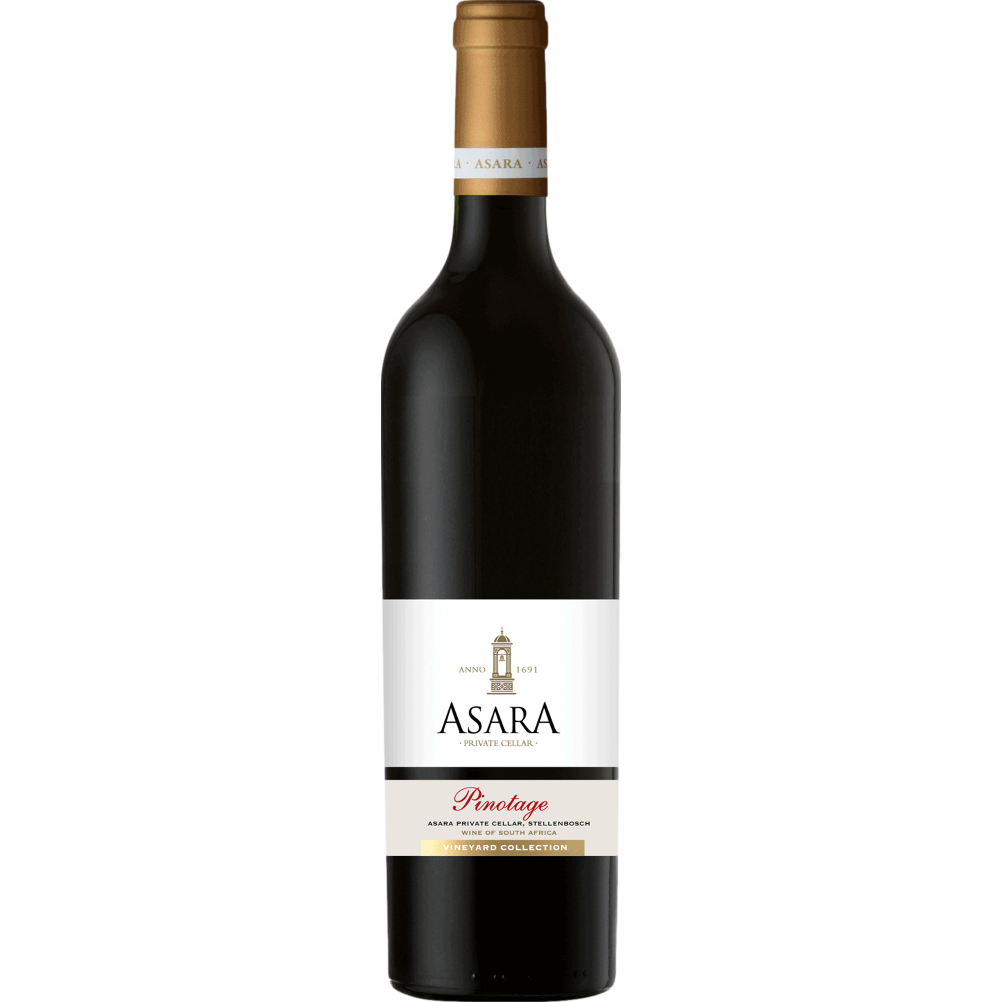 Asara Vineyard Collection Pinotage, WO Stellenbosch, Western Cape, 2022, Rotwein