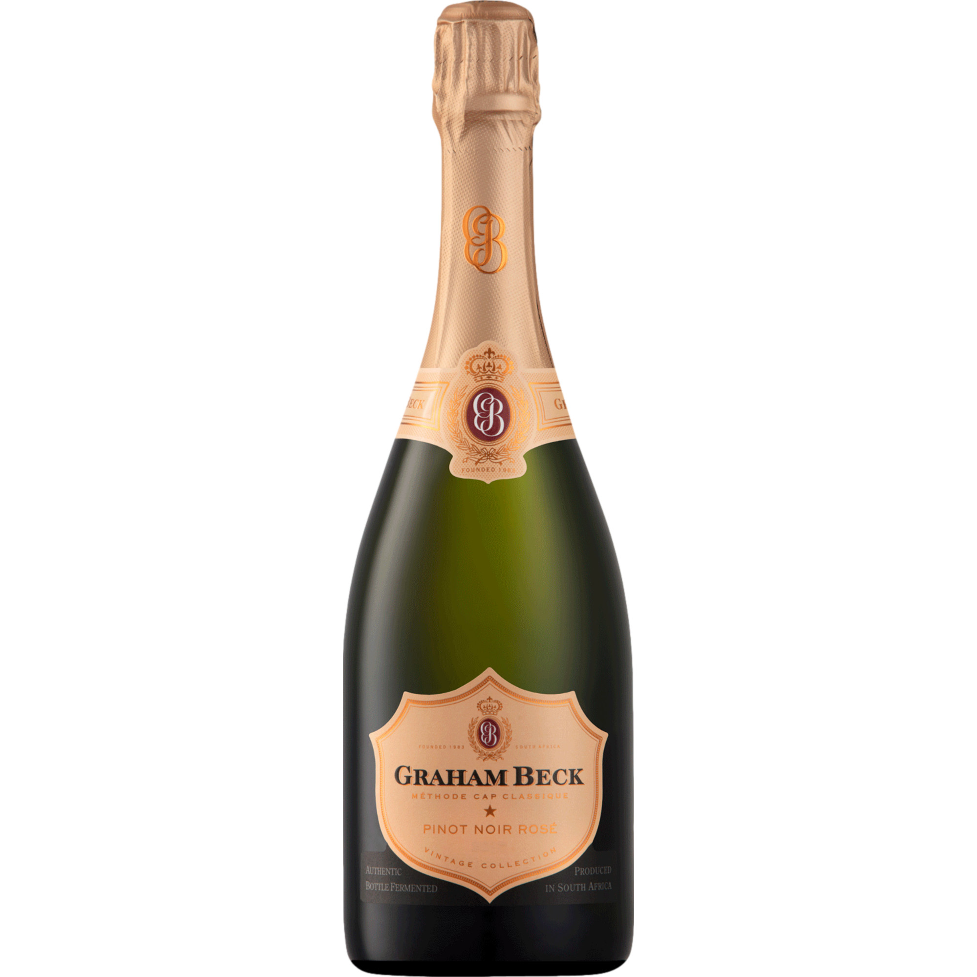 Graham Beck Cap Classique Pinot Noir Rosé, Brut, WO Western Cape, Western Cape, Schaumwein