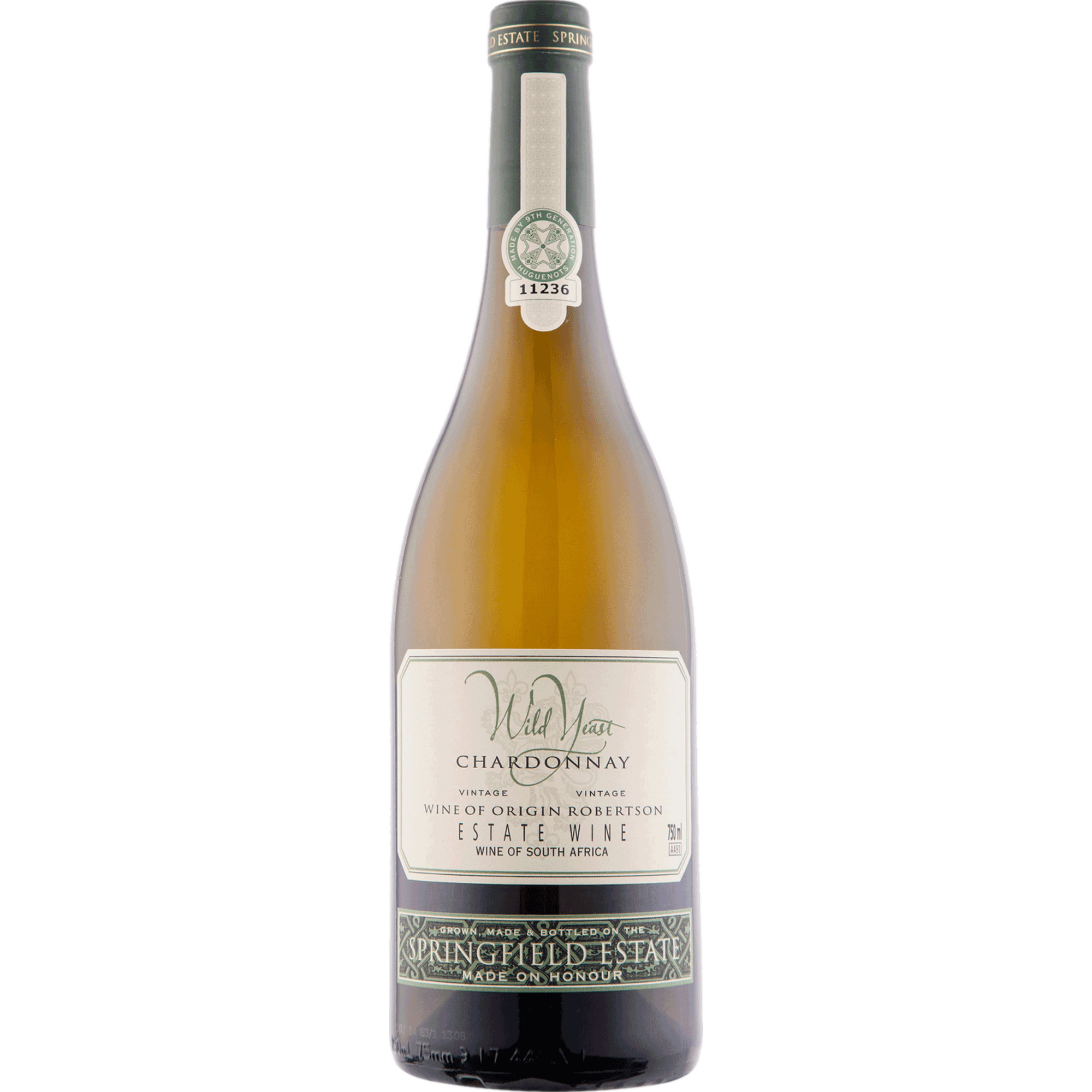 Springfield Wild Yeast Chardonnay, Robertson, Cape South Coast, Western Cape, 2024, Weißwein