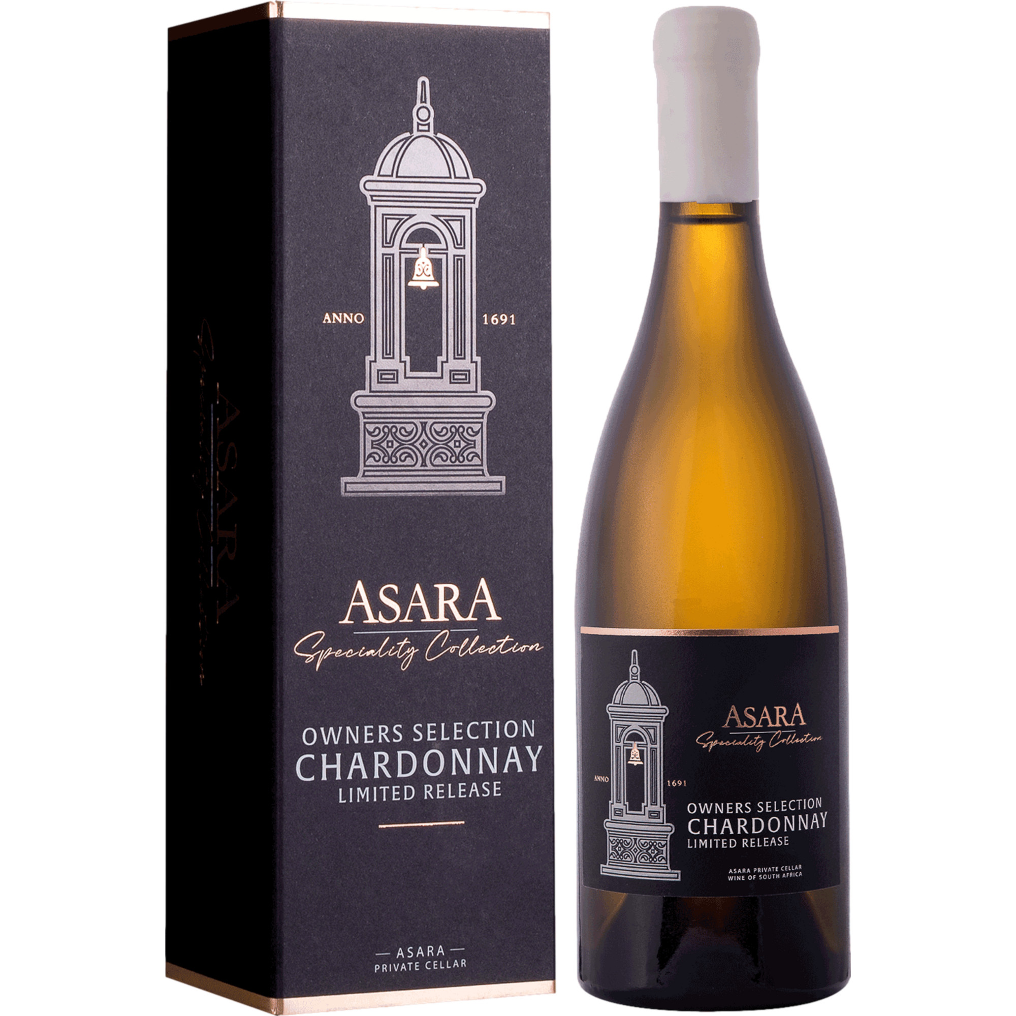 Asara Speciality Range Owners Selection Chardonnay, WO Stellenbosch, Western Cape, 2022, Weißwein