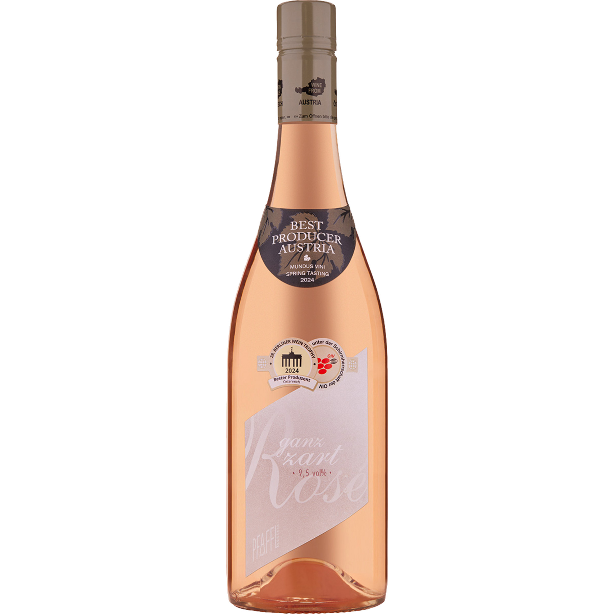 Ganz Zart Rosé 9,5 %, Trocken, Niederösterreich, Niederösterreich, 2025, Roséwein