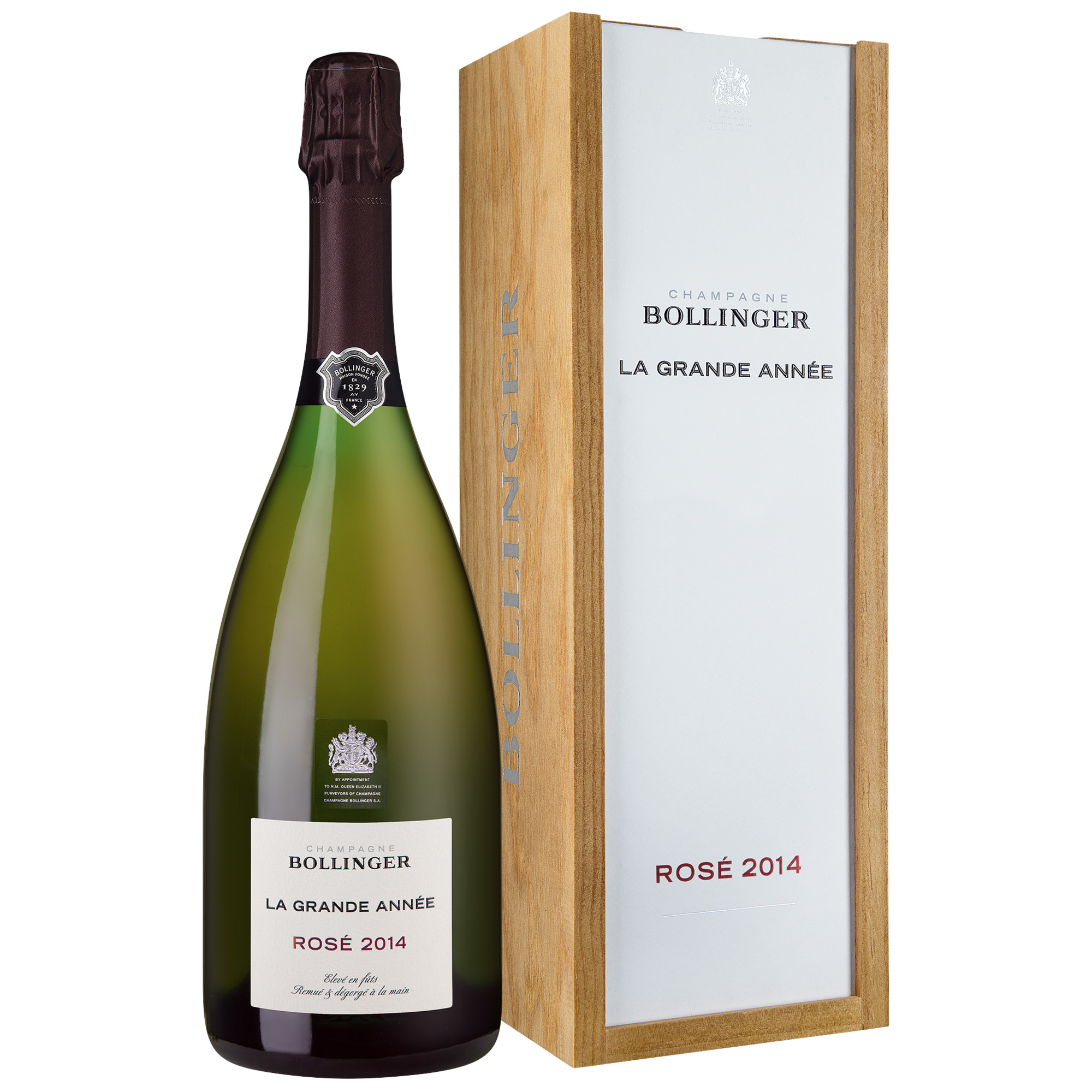 Champagne Bollinger La Grande Année Rosé, Brut, Champagne AC, Einzelholzkiste, Champagne, 2014, Schaumwein - Champagner