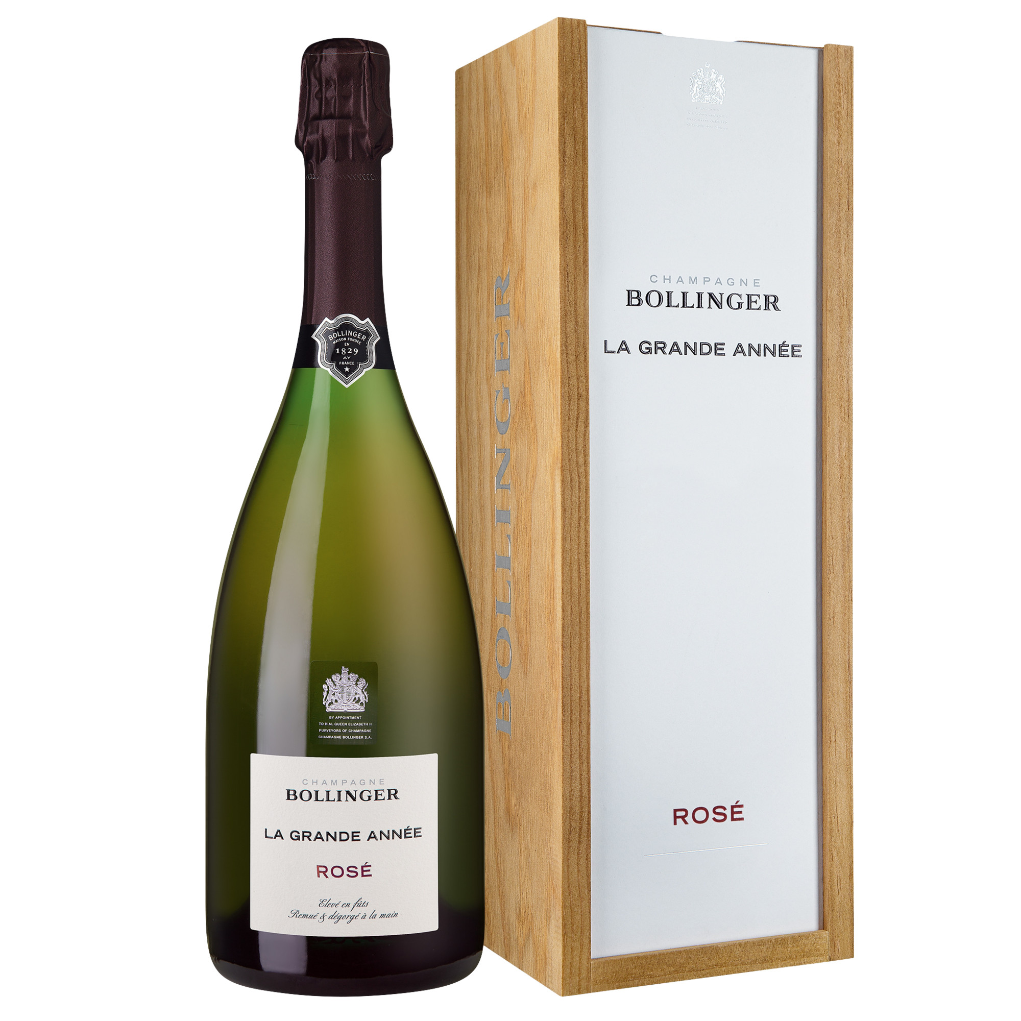 Image of Champagne Bollinger La Grande Année Rosé, Brut, Champagne AC, Einzelholzkiste, Champagne, 2015, Schaumwein