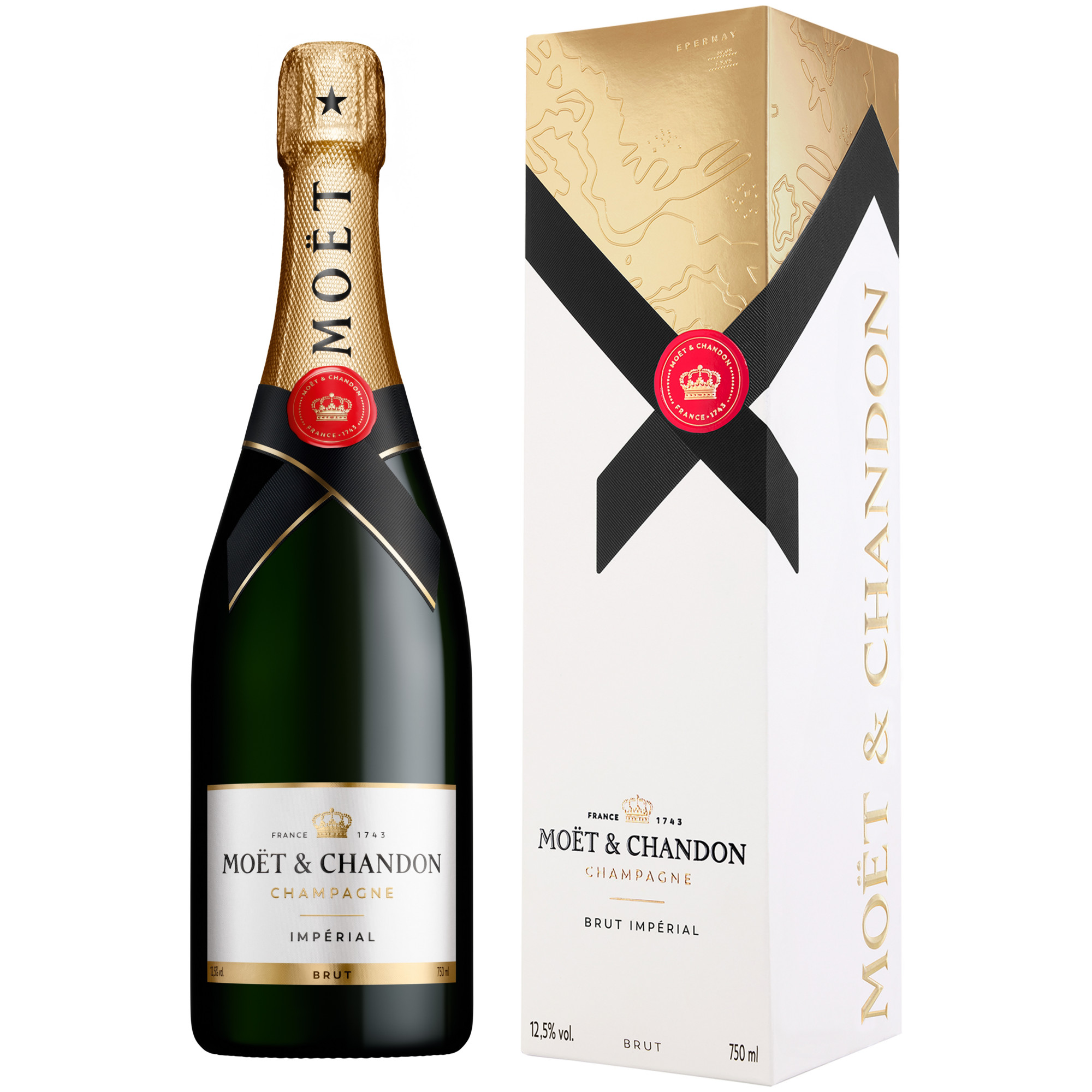 Champagne Moet & Chandon Imperial, Brut, Champagne AC, Geschenkverpackung, Champagne, Schaumwein Champagne Moet & Chandon, Epernay, France NM549-007 Hawesko DE