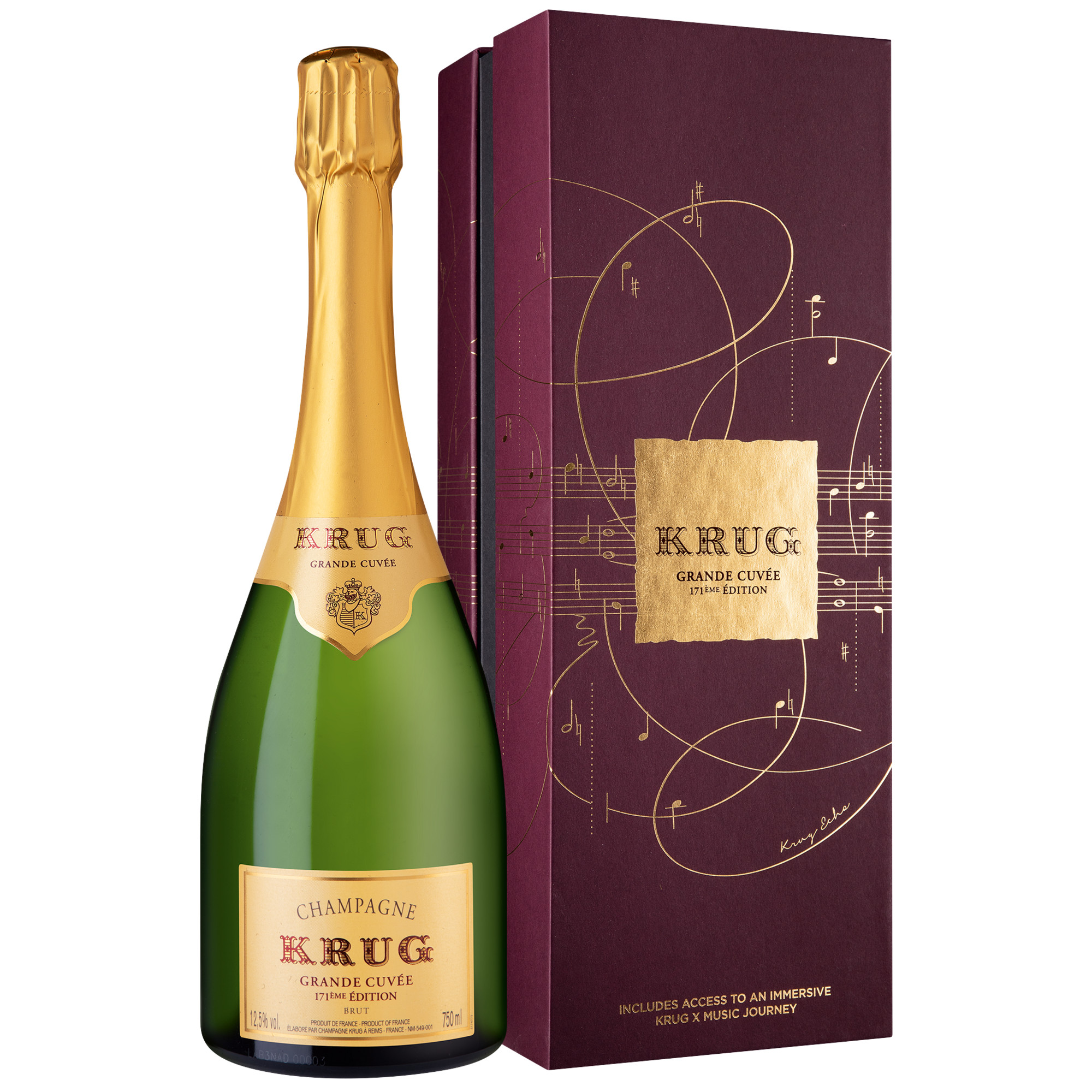 Image of Champagne Krug Grande Cuvée 171ème Edition x Music, Brut, Champagne AC, Geschenkverpackung, Limited Ed, Champagne, Schaumwein