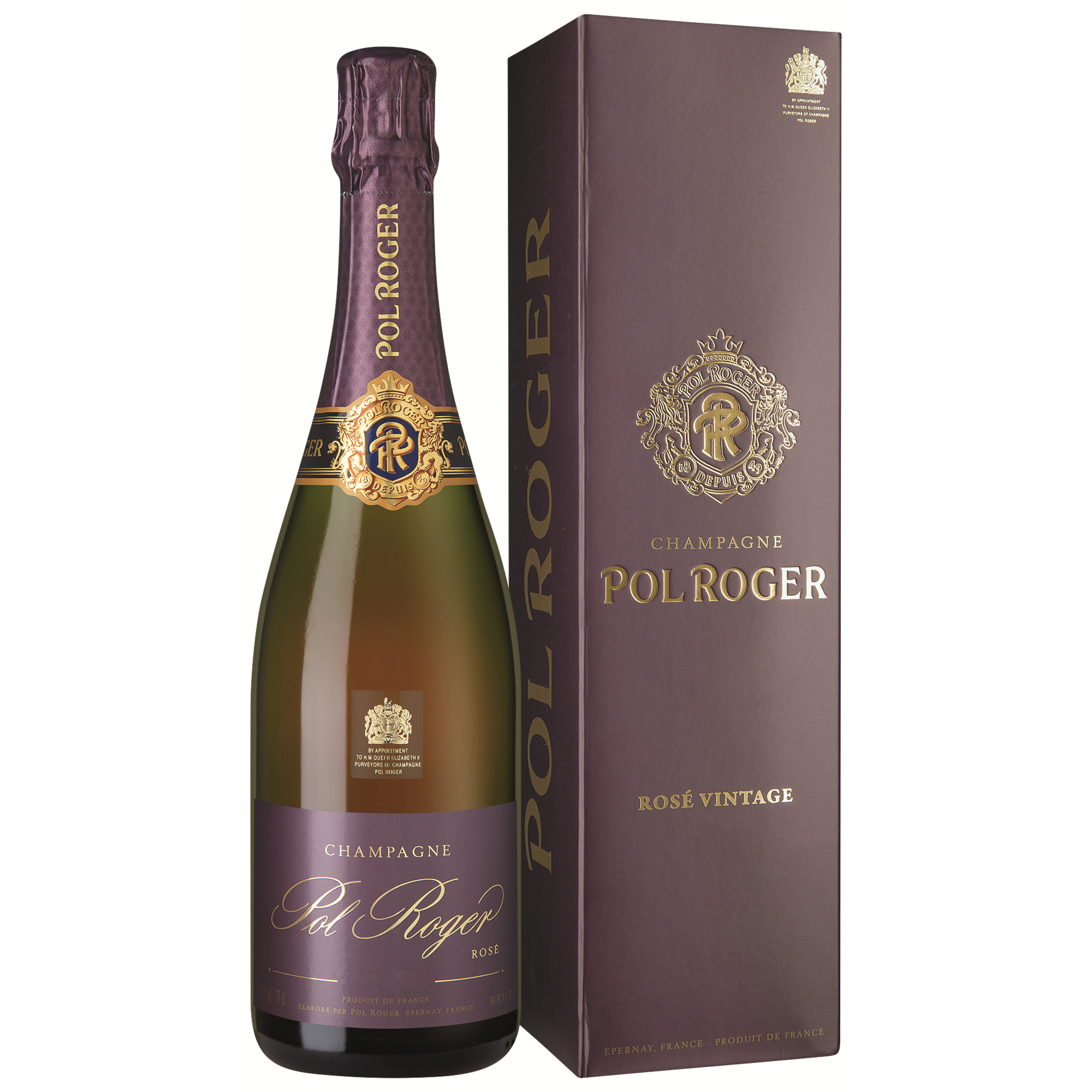 Image of Champagne Pol Roger Rosé, Brut, Champagne AC, Geschenketui, Champagne, 2018, Schaumwein