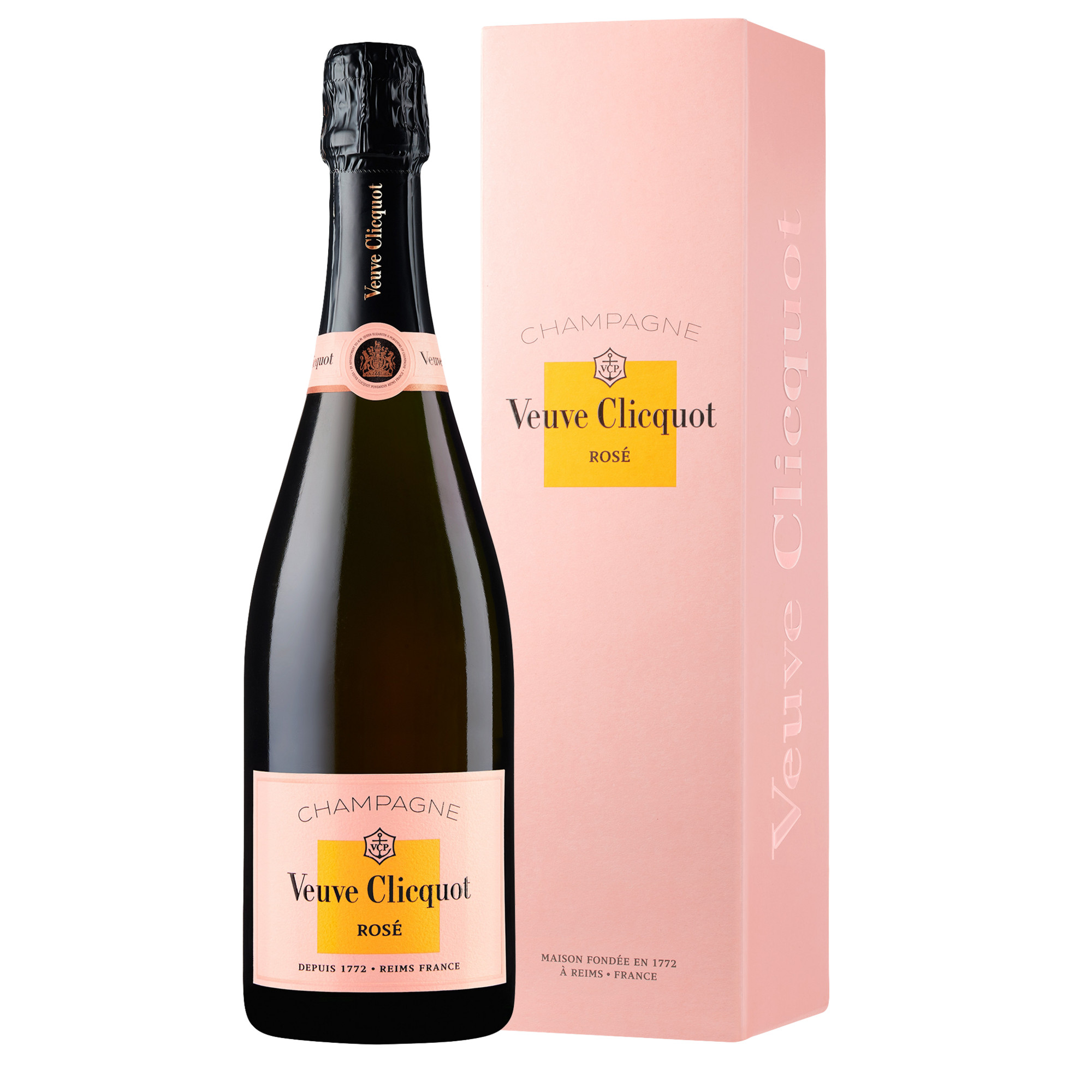 Champagne Veuve Clicquot Rosé, Brut, Champagne AC, Geschenkverpackung, Champagne, Schaumwein Champagne Veuve Clicquot, Reims, France Hawesko DE