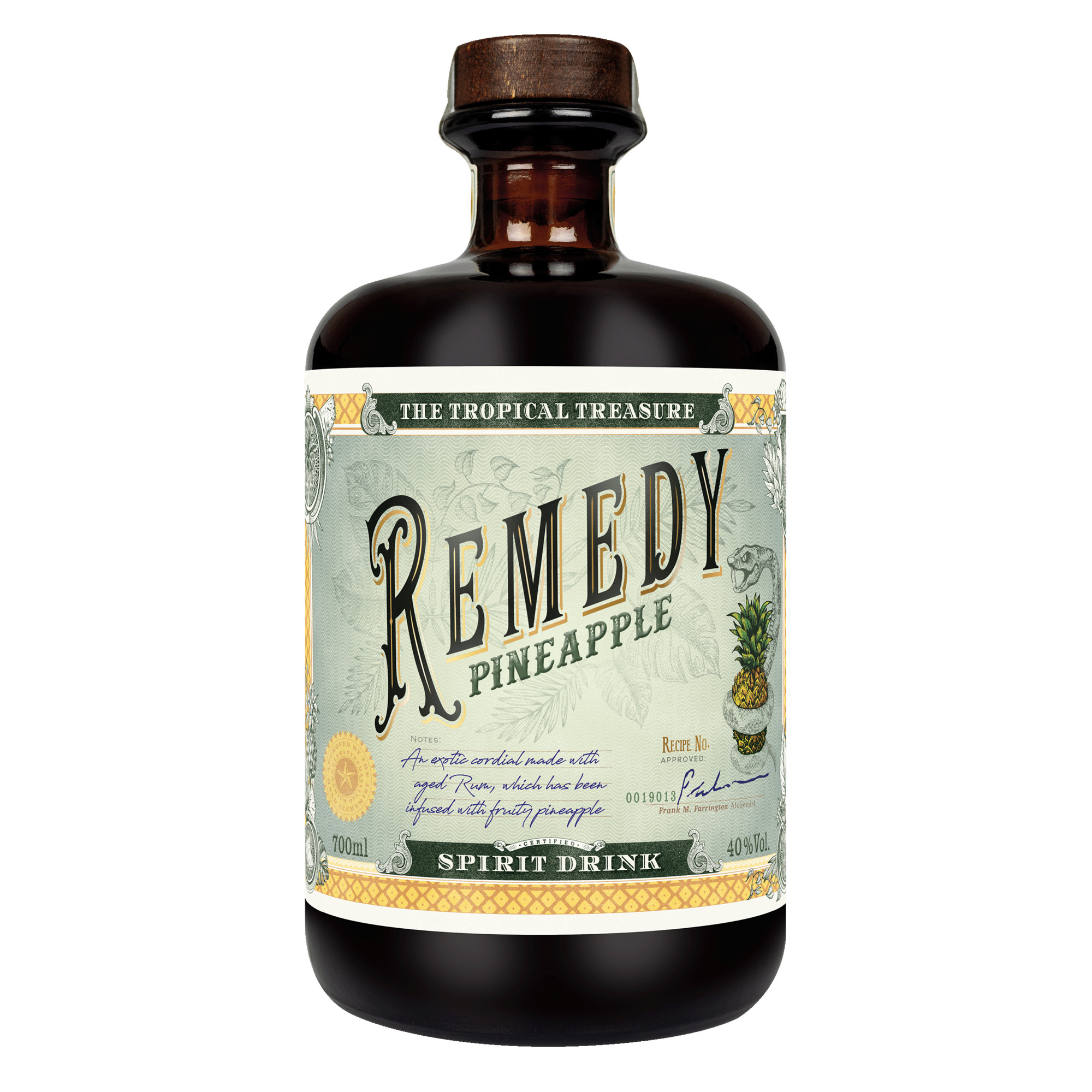 Image of Remedy Pineapple The Tropical Treasure, 0,7 L, 40% Vol., Spirituosen