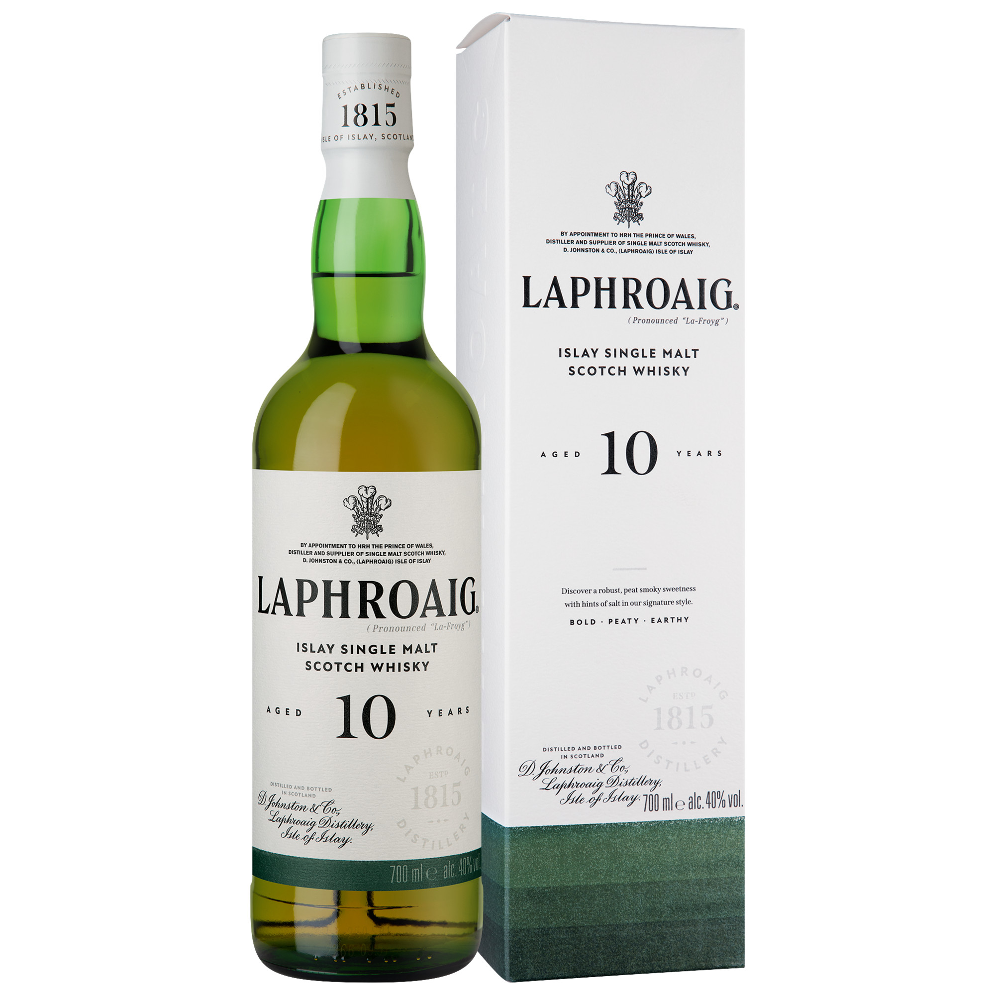 Image of Laphroaig 10 Jahre Islay Whisky 40% 0,7l (61,29 &euro; pro 1 l)