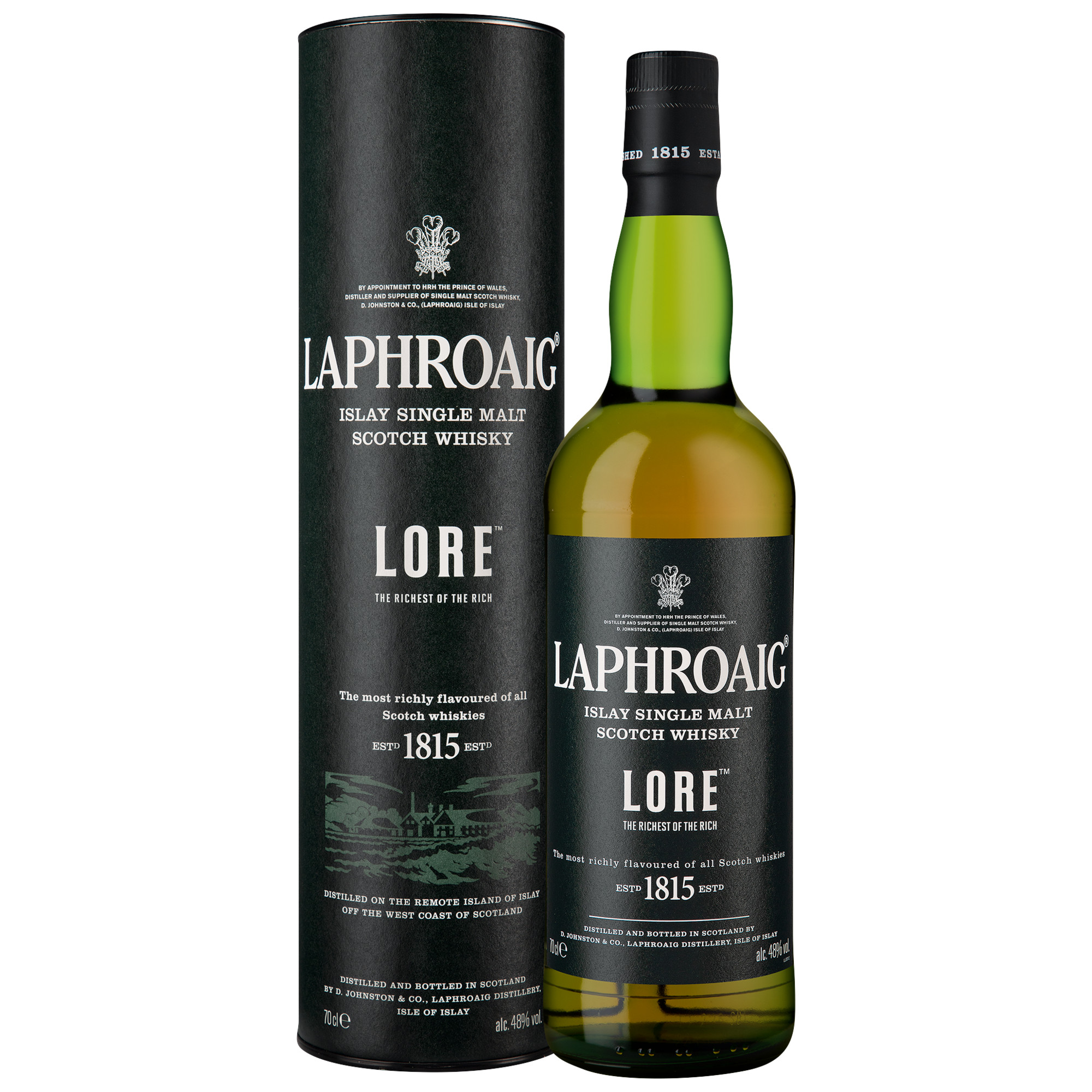 Laphroaig Lore Islay Single Malt Scotch Whisky, 0,7 L, 48% Vol., Schottland, Spirituosen - Spirituosen