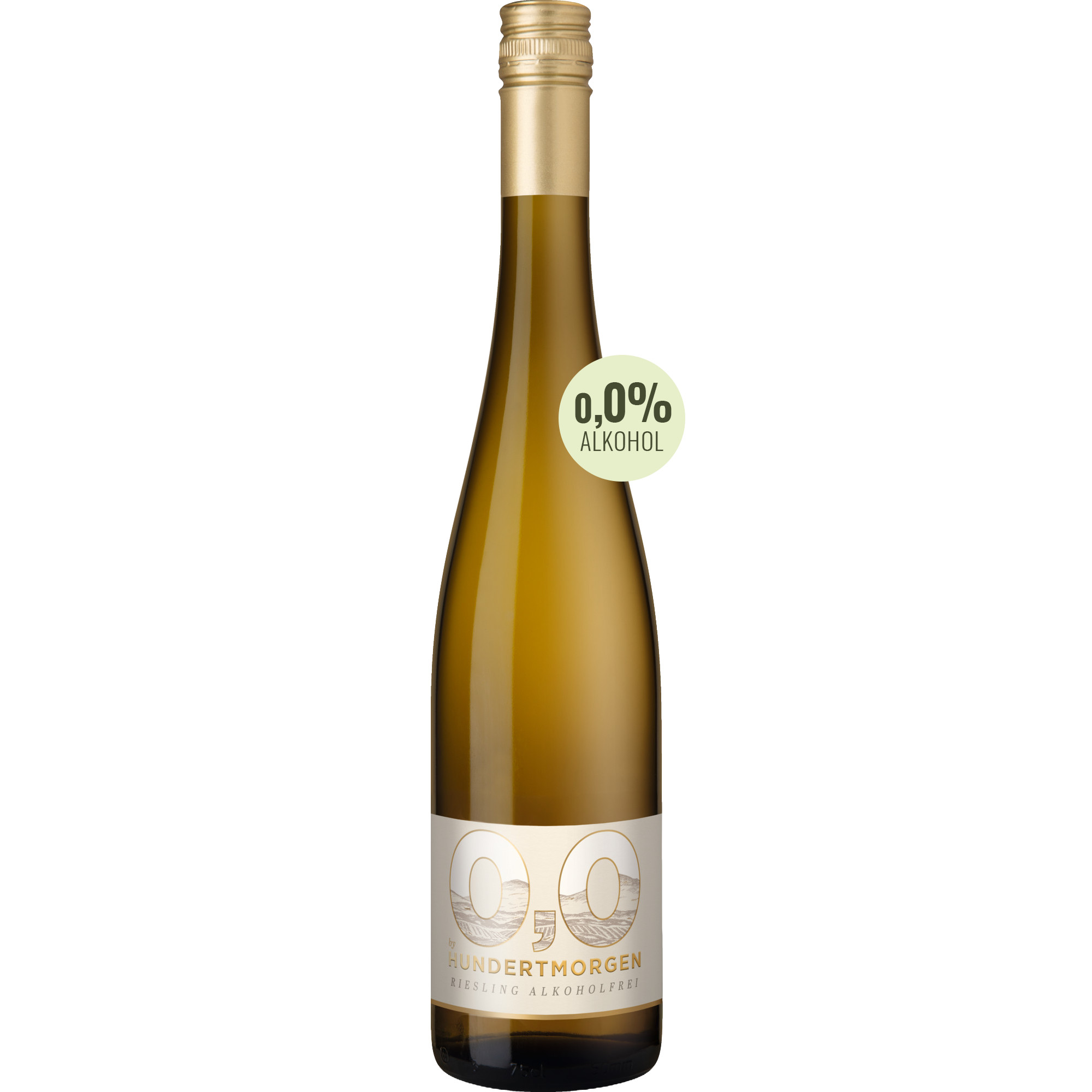 0,0 by Hundertmorgen Riesling, Alkoholfreier Wein, Food