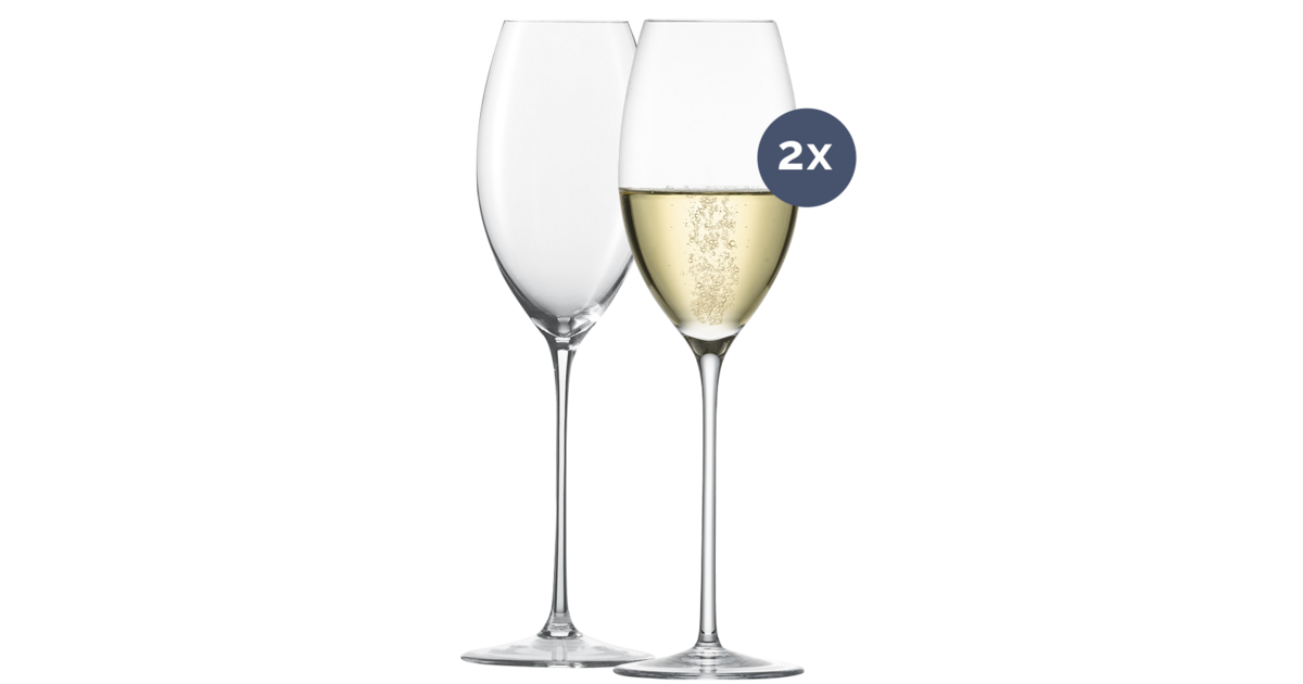 Zwiesel Champagnerglas Enoteca Handmade, 2er Set Zwiesel Glas